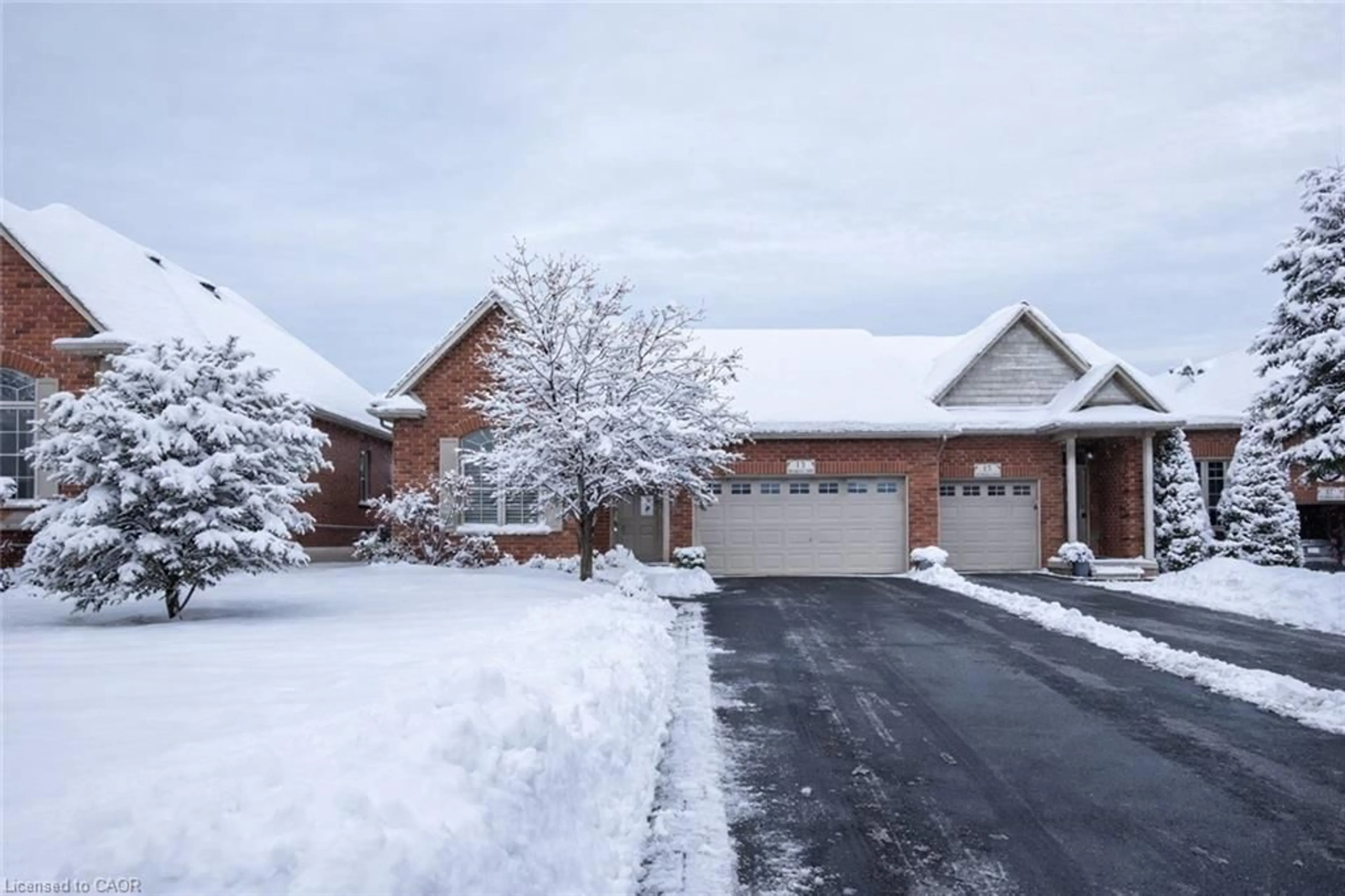 Home with brick exterior material, street for 13 Iron Bridge Crt, Caledonia Ontario N3W 0A4