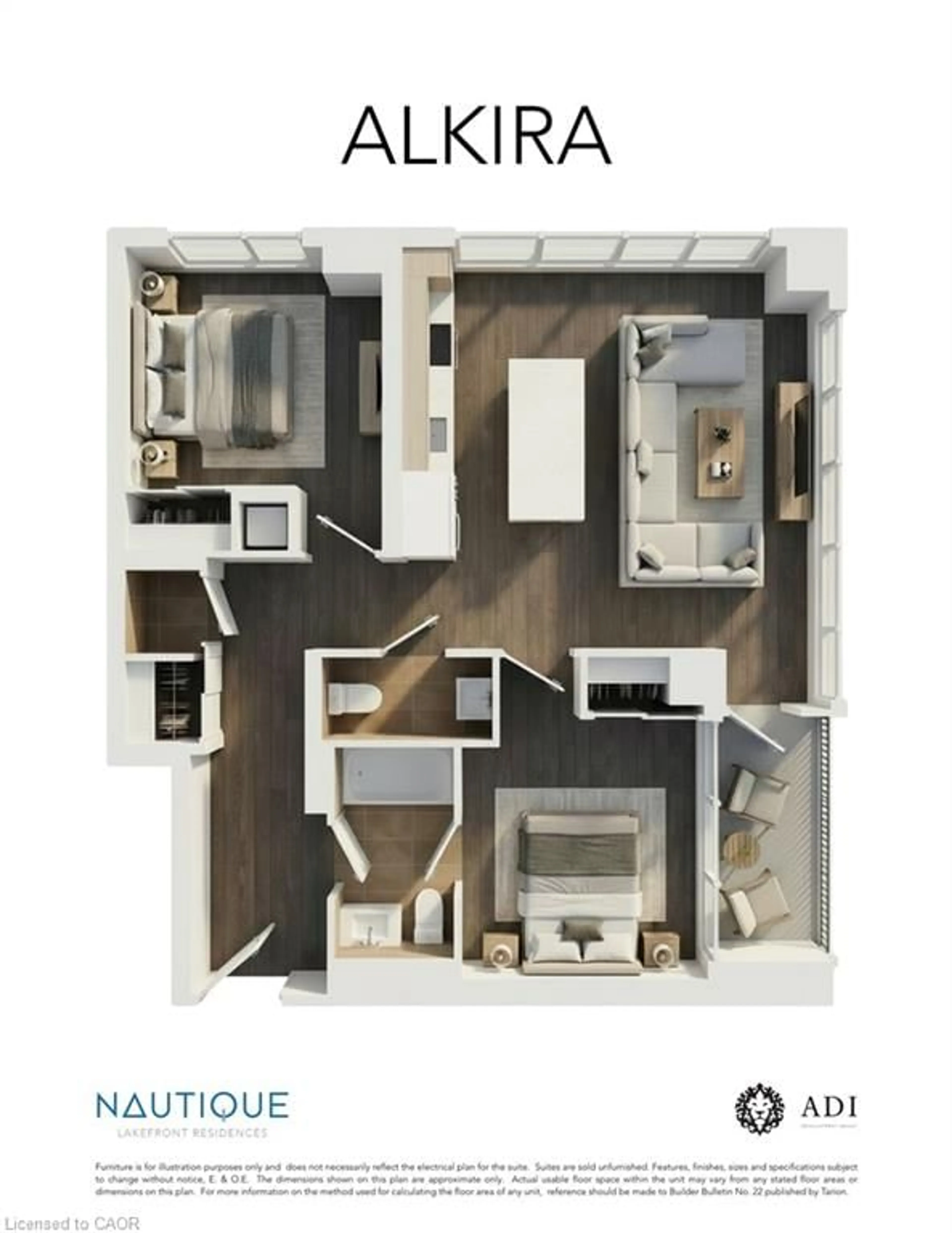 Floor plan for 370 Martha St #2502, Burlington Ontario L7R 2P7