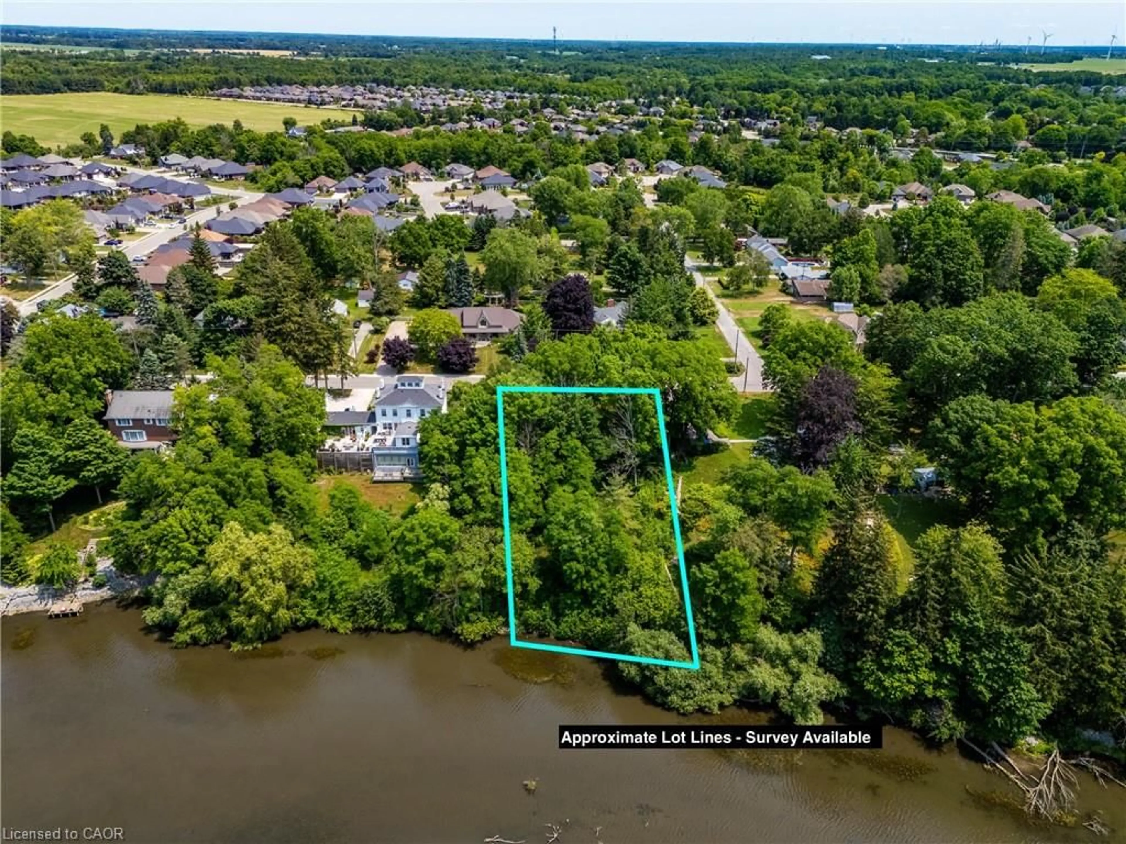 A pic from outside/outdoor area/front of a property/back of a property/a pic from drone, water/lake/river/ocean view for 41 Prospect St, Port Dover Ontario N0A 1N6