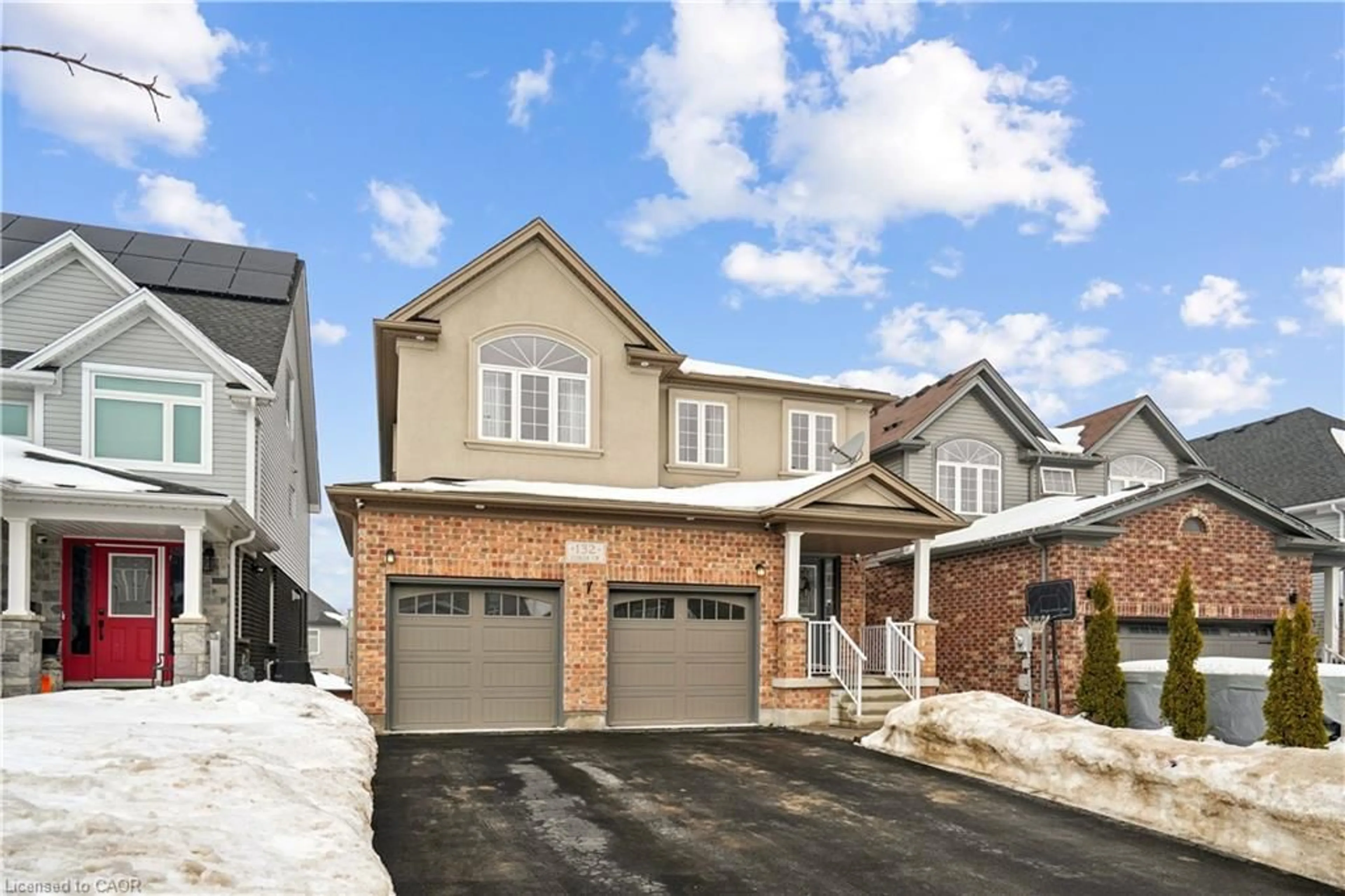 Home with brick exterior material, street for 132 Coker Cres, Rockwood Ontario N0B 2K0