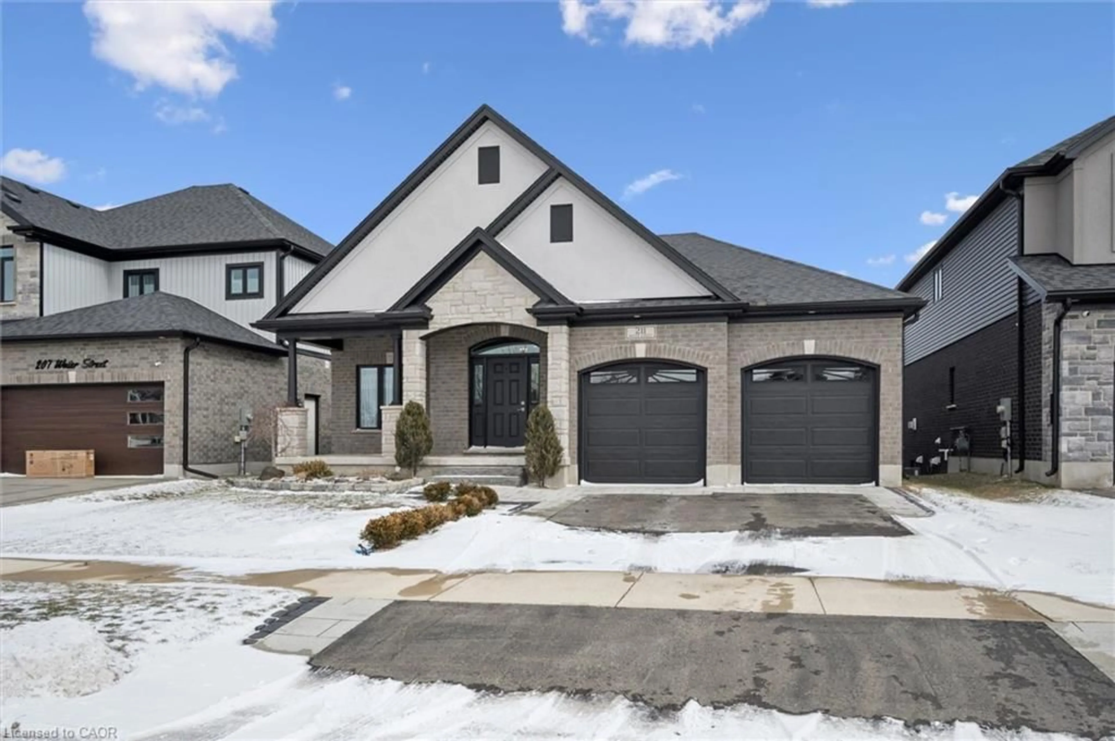 Home with brick exterior material, street for 211 Water St, St. Jacobs Ontario N0B 2N0
