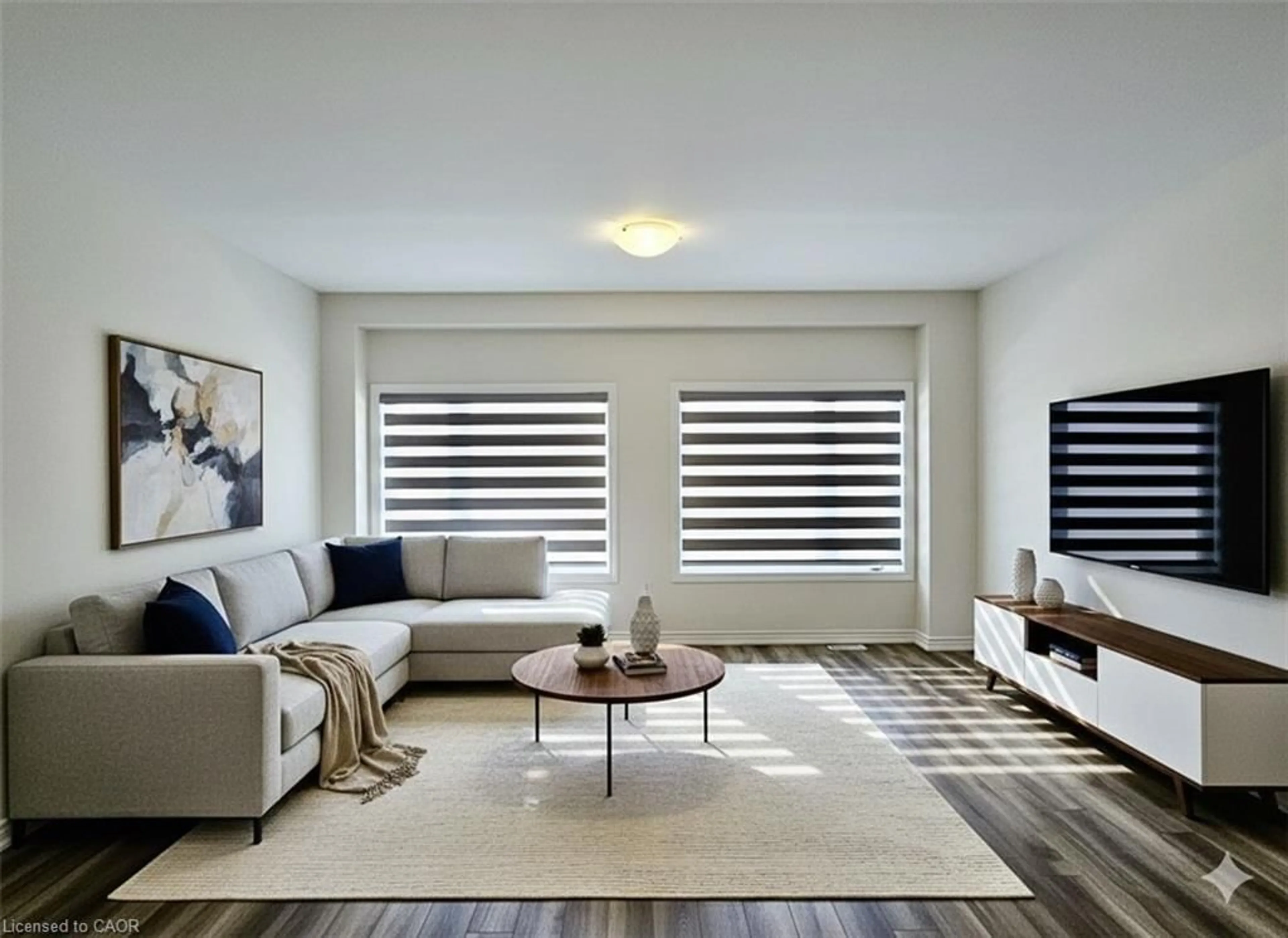 Living room with furniture, unknown for 290 Equestrian Way #58, Cambridge Ontario N3E 0E7