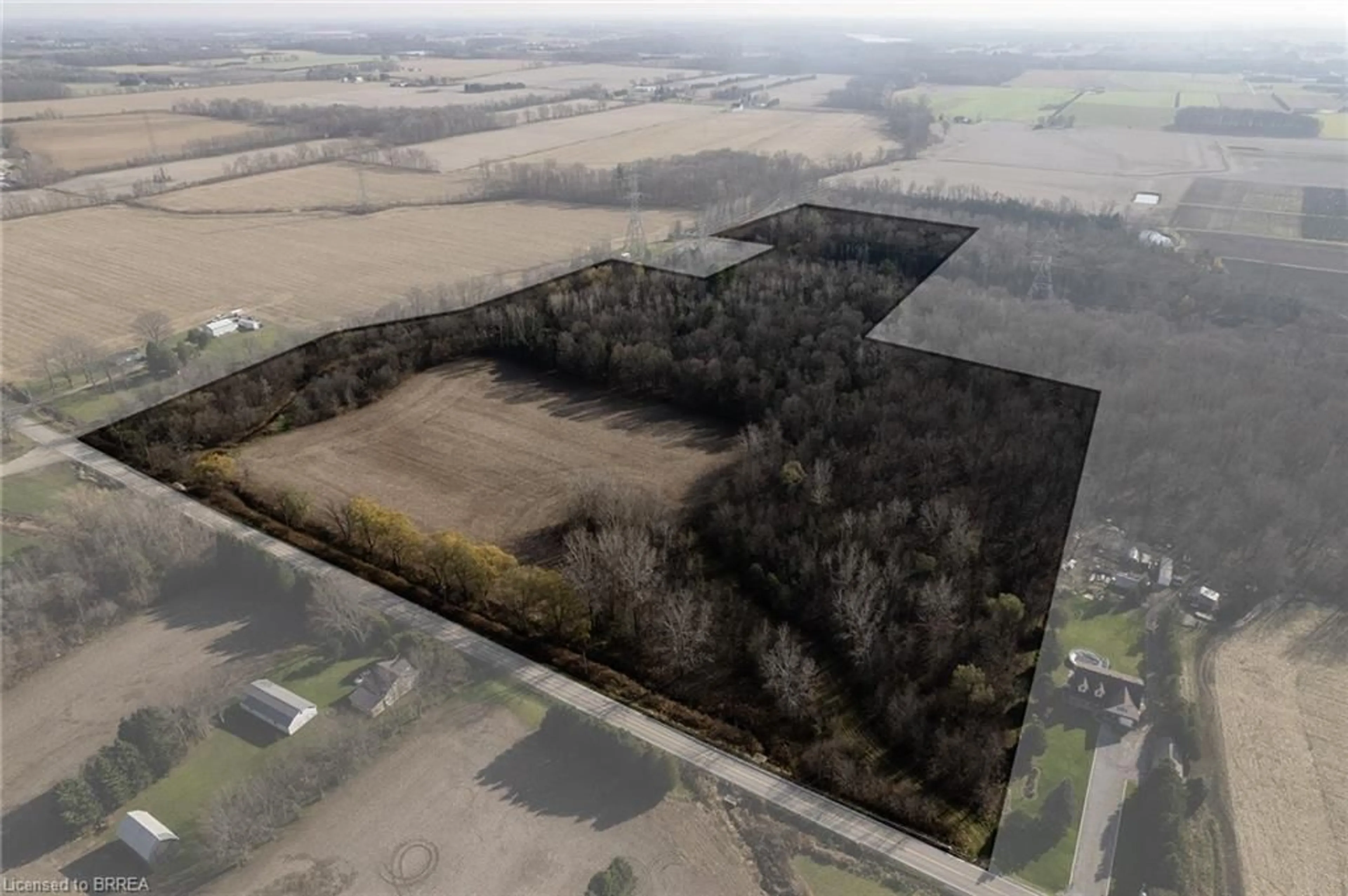 A pic from outside/outdoor area/front of a property/back of a property/a pic from drone, building for N/A Norfolk County Rd19e, Wilsonville Ontario N0E 1Z0