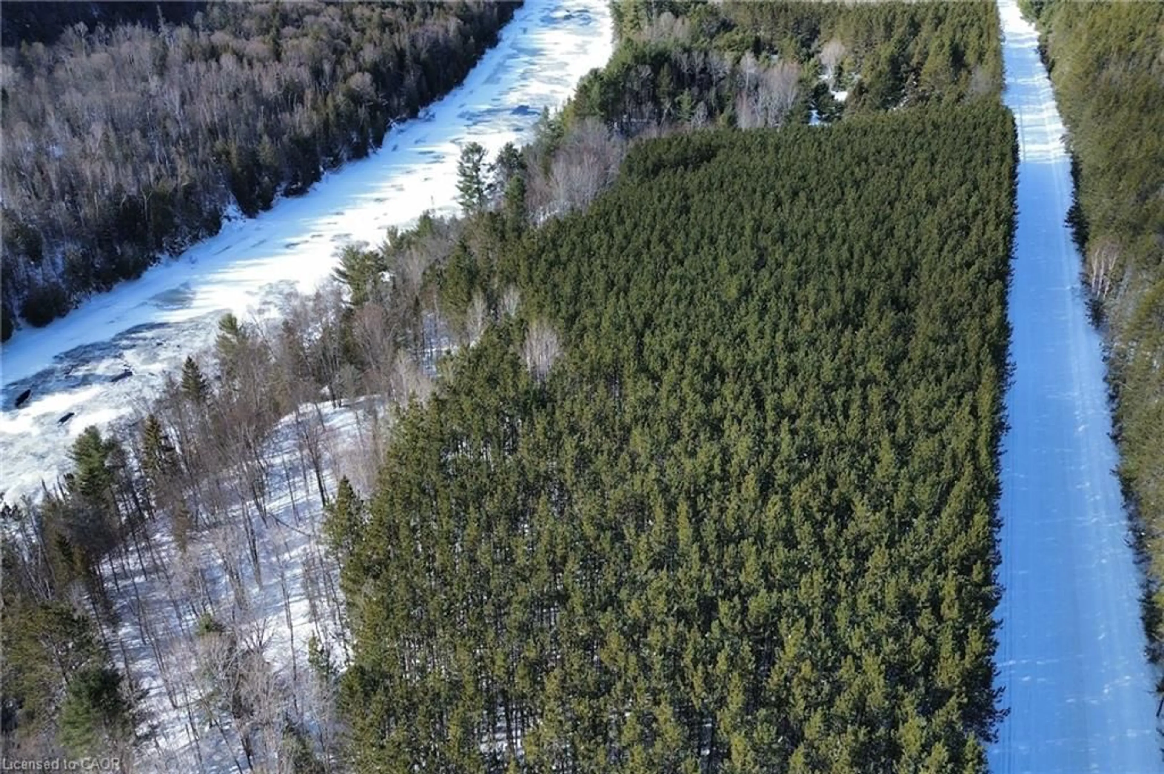 A pic from outside/outdoor area/front of a property/back of a property/a pic from drone, forest/trees view for N/A Old Webbwood Rd, Espanola Ontario P5E 1P1