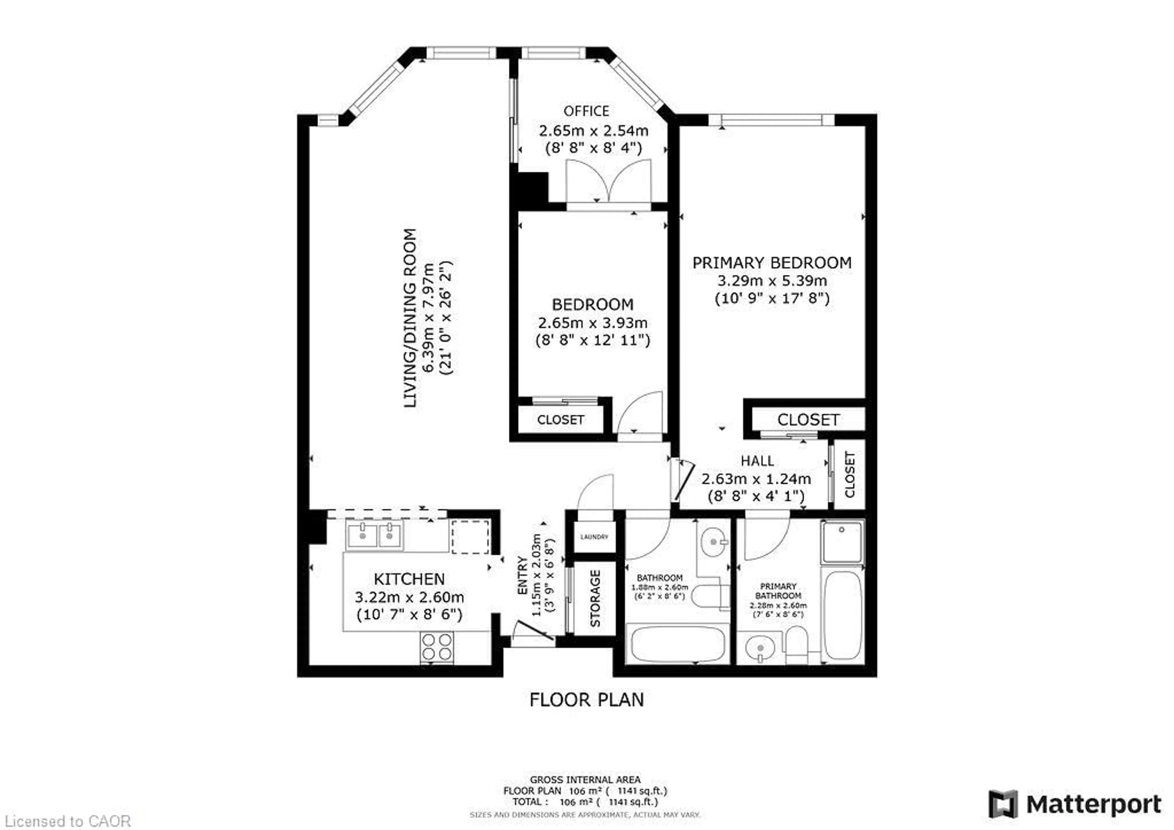 Floor plan for 495 Highway 8 #210, Stoney Creek Ontario L8G 5E1