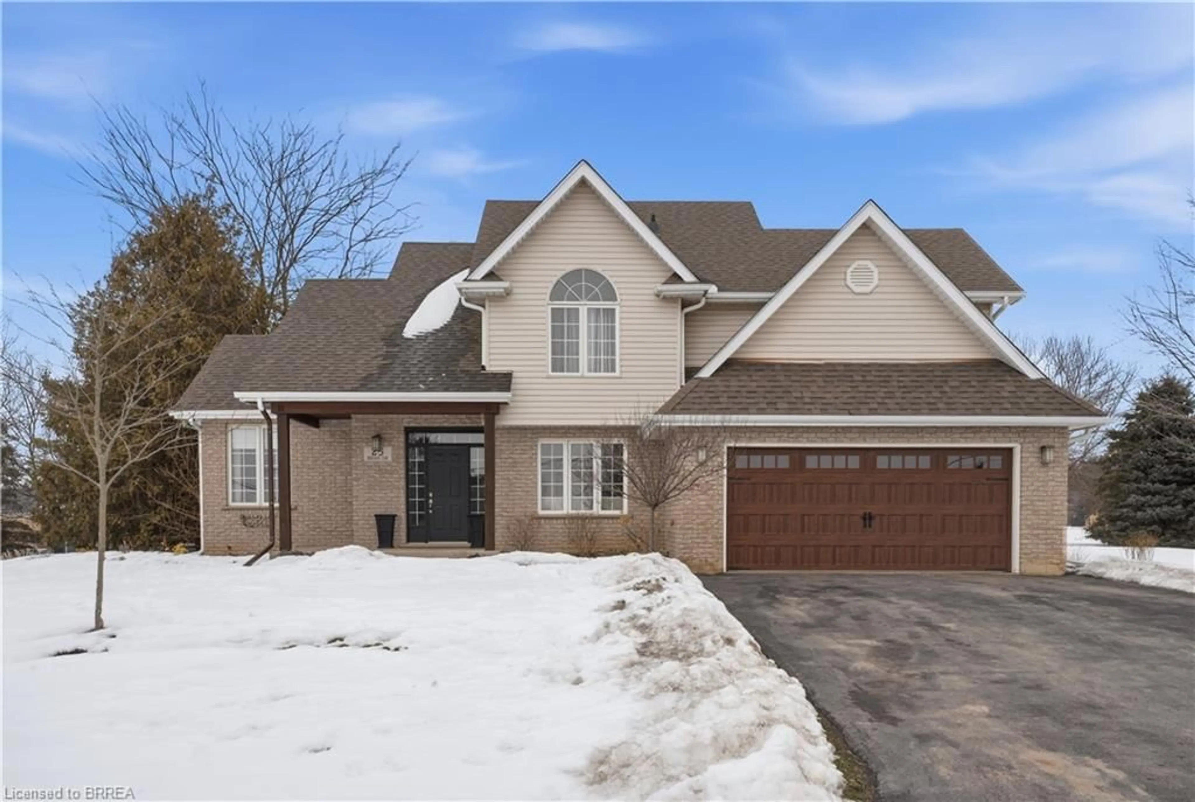 Home with brick exterior material, street for 25 Brian Dr, Burford Ontario N0E 1A0