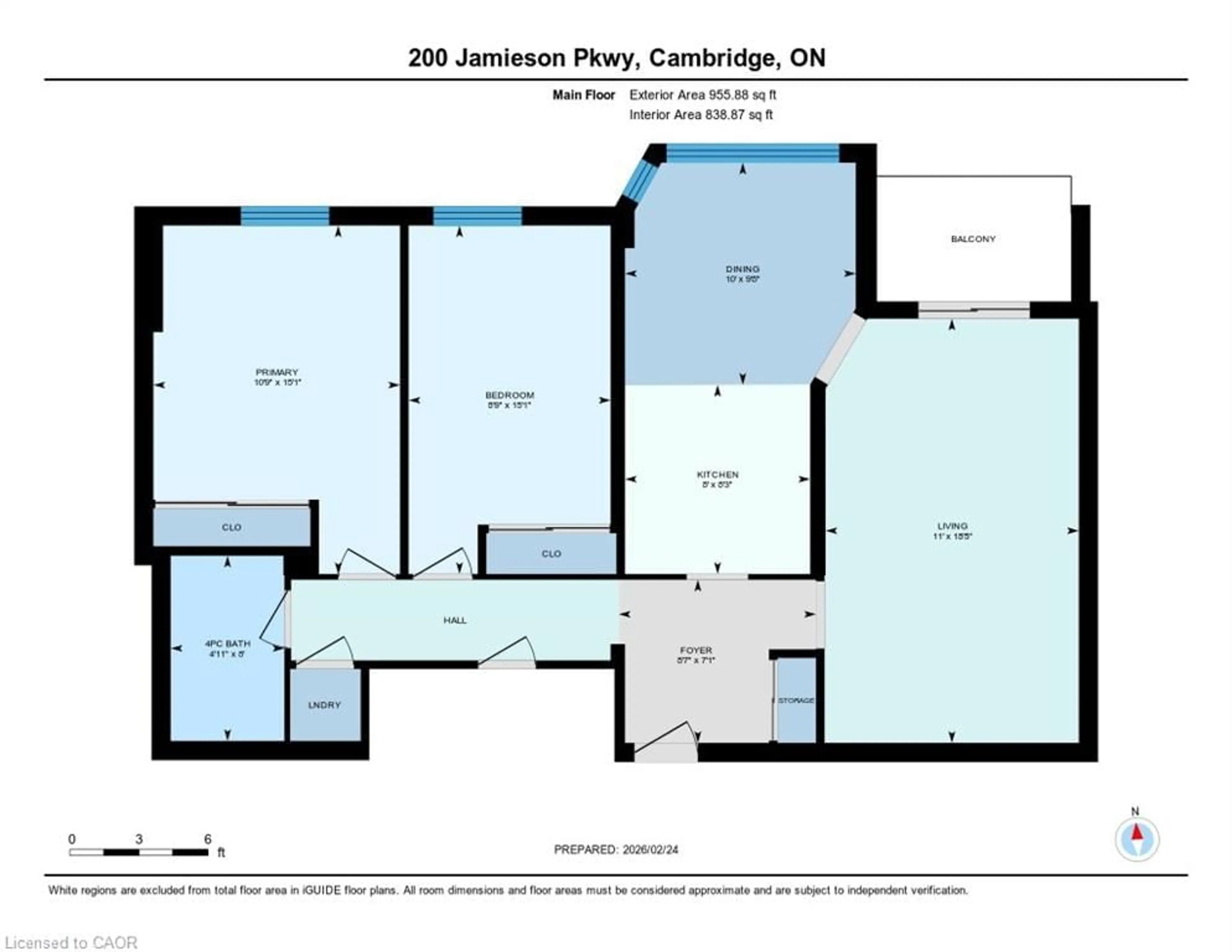Floor plan for 200 Jamieson Pky #115, Cambridge Ontario N3C 4B5