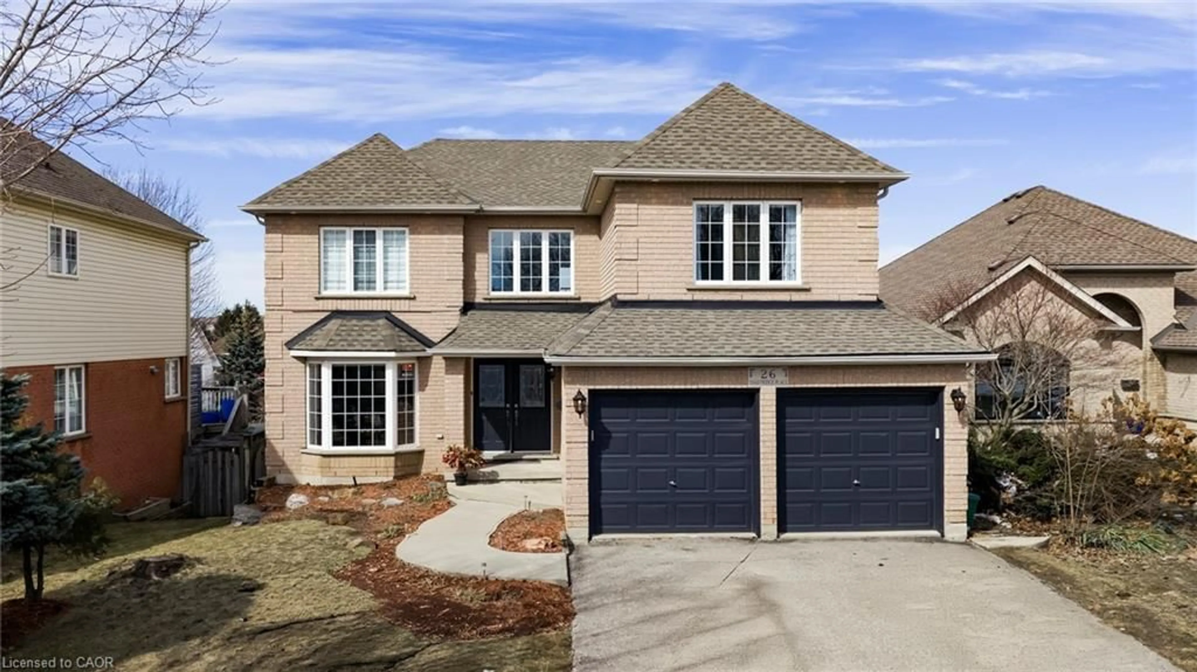 Home with brick exterior material, street for 26 Shadyridge Pl, Kitchener Ontario N2N 3J1