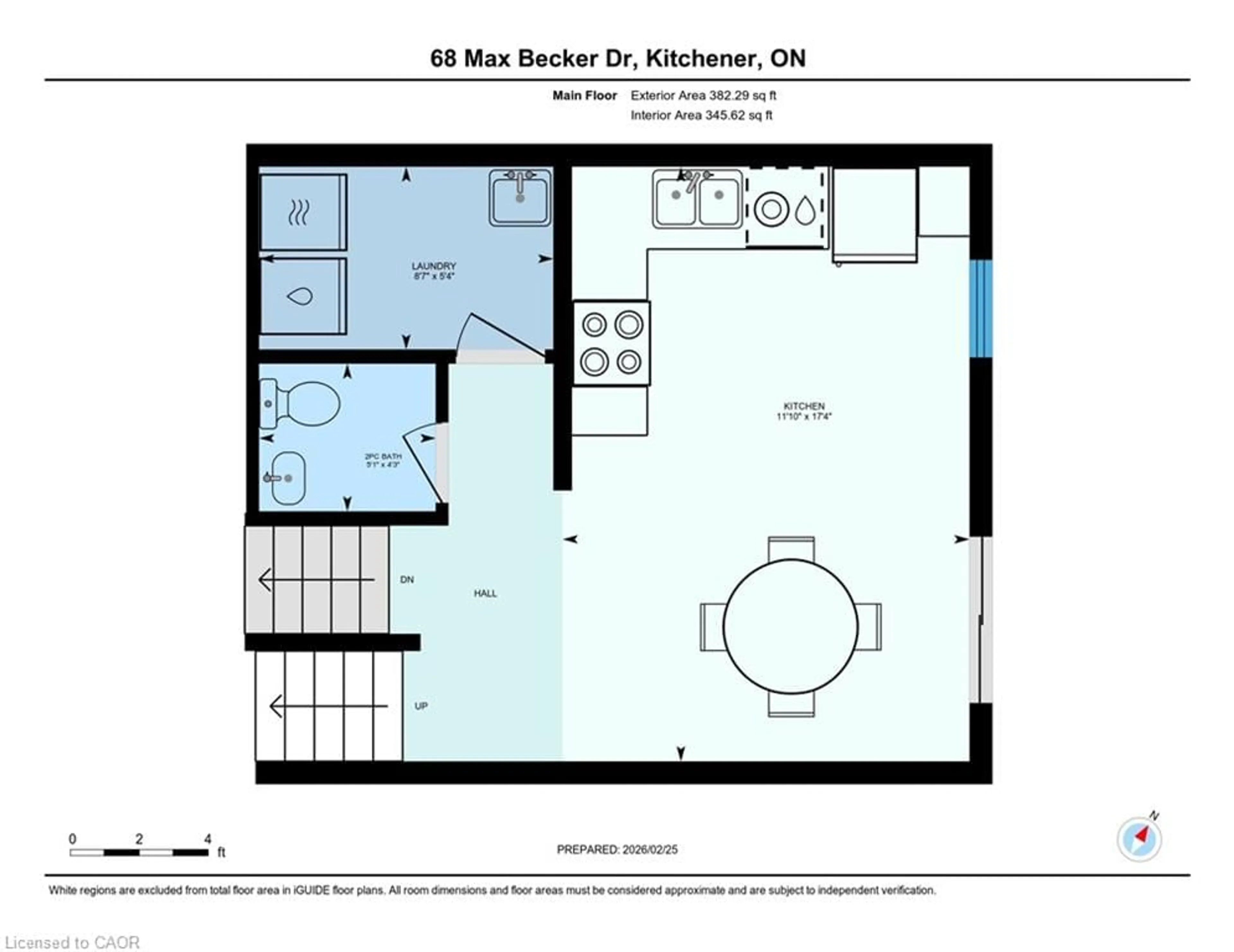 Floor plan for 68 Max Becker Dr, Kitchener Ontario N2E 3V8
