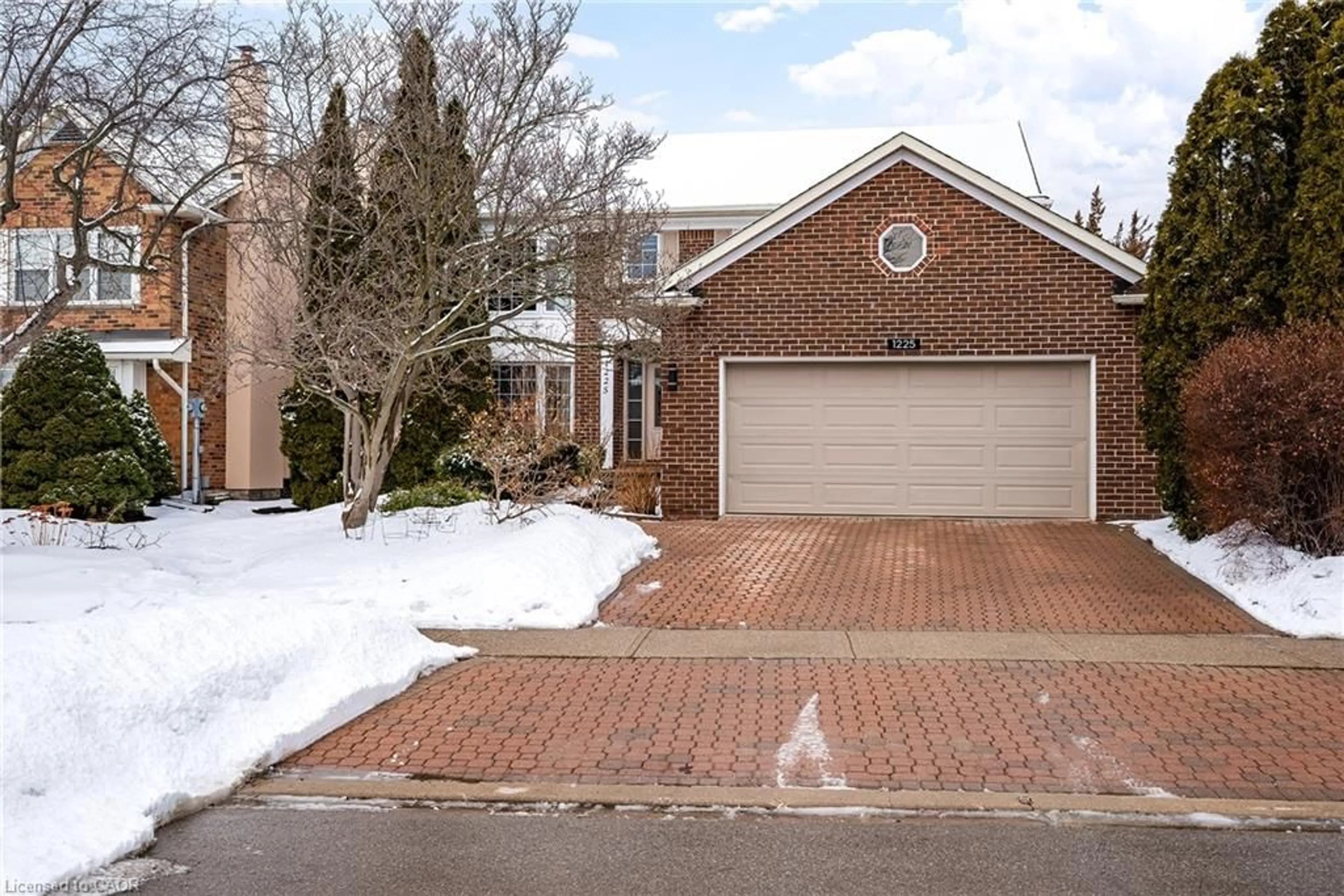 Home with brick exterior material, street for 1225 Old Post Dr, Oakville Ontario L6M 1A5