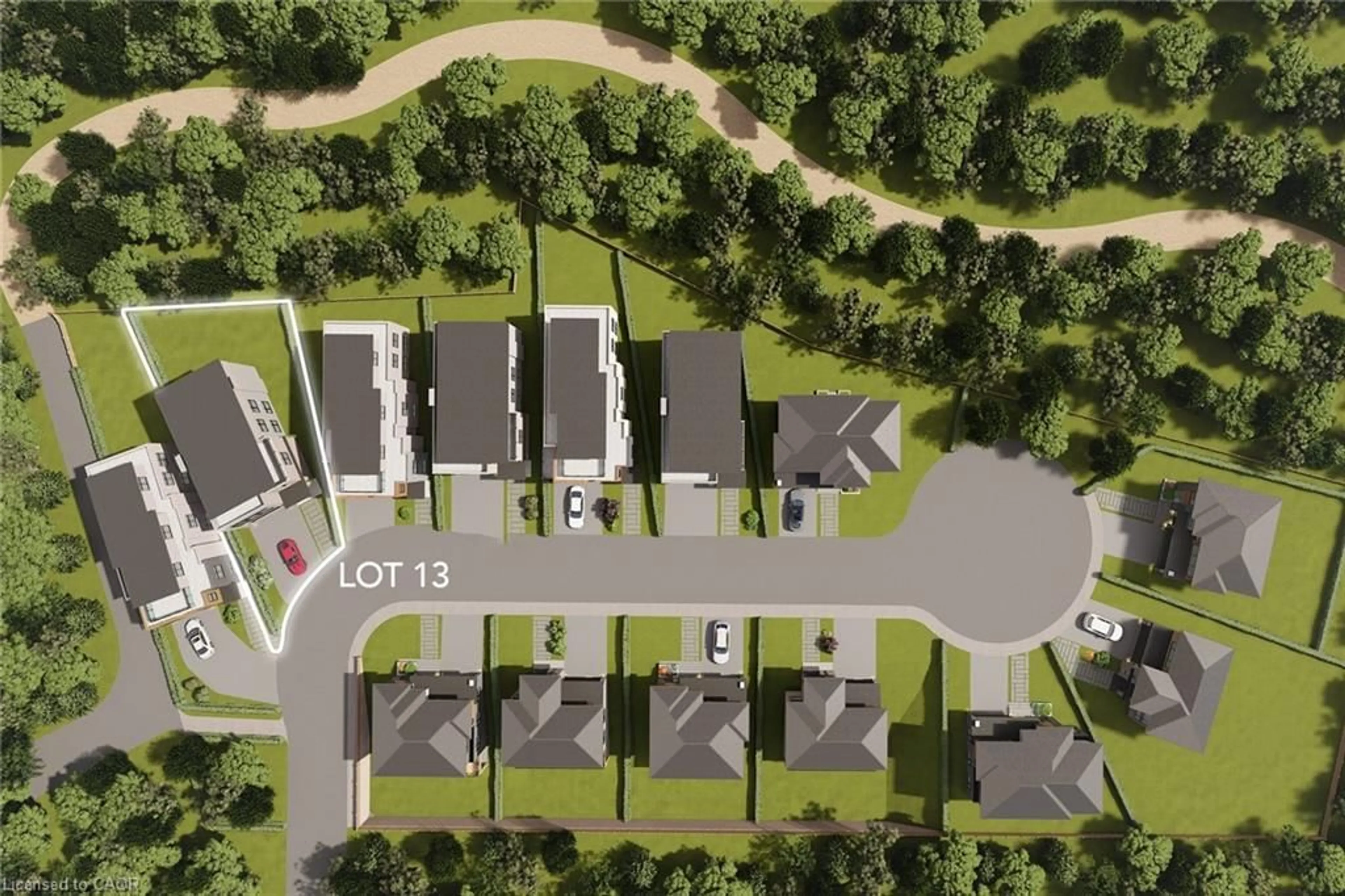 A pic from outside/outdoor area/front of a property/back of a property/a pic from drone, street for LOT 13 North Ridge Terr, Kitchener Ontario N2A 2S5