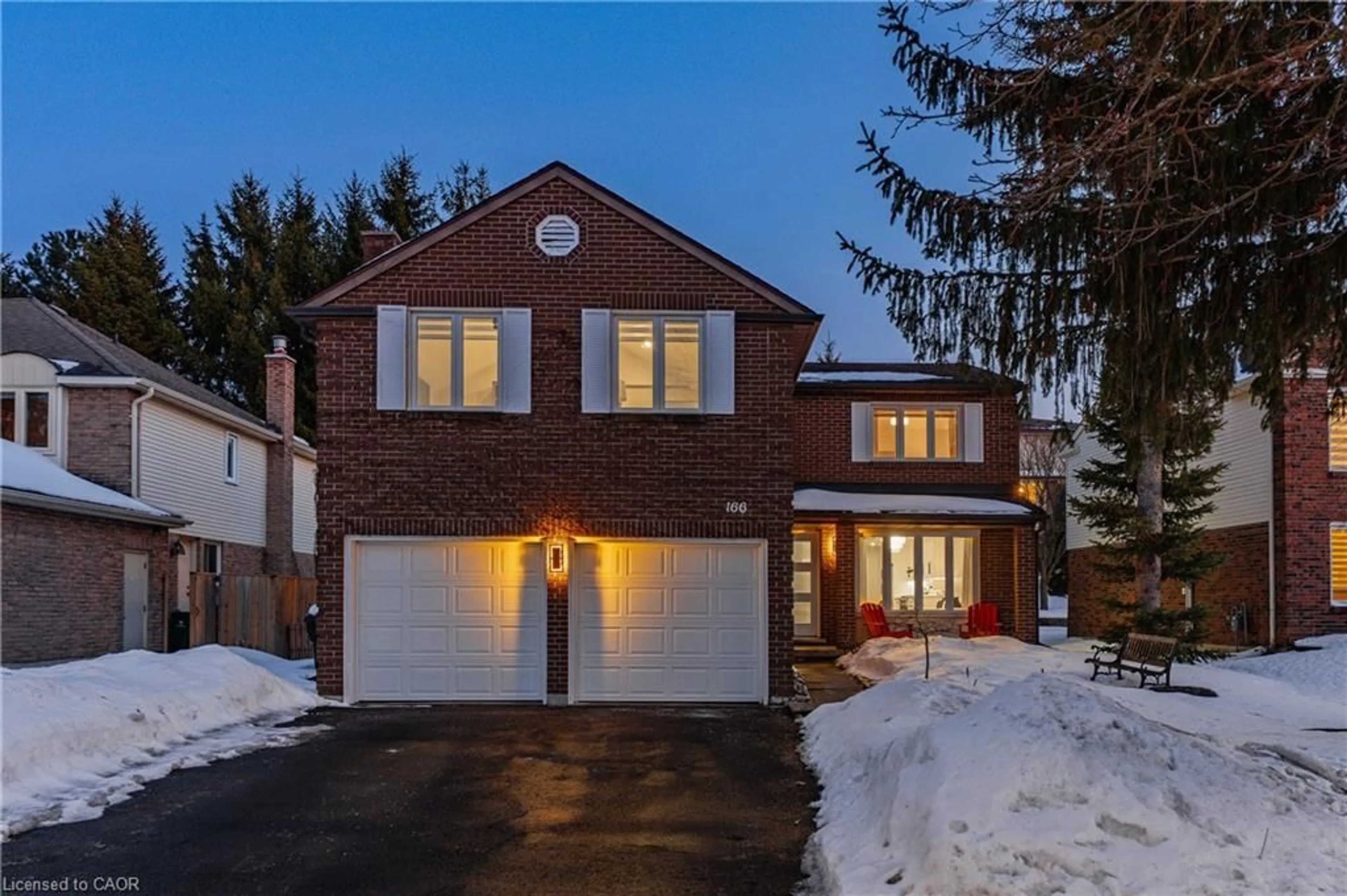 Home with brick exterior material, street for 166 Westvale Dr, Waterloo Ontario N2T 1C2