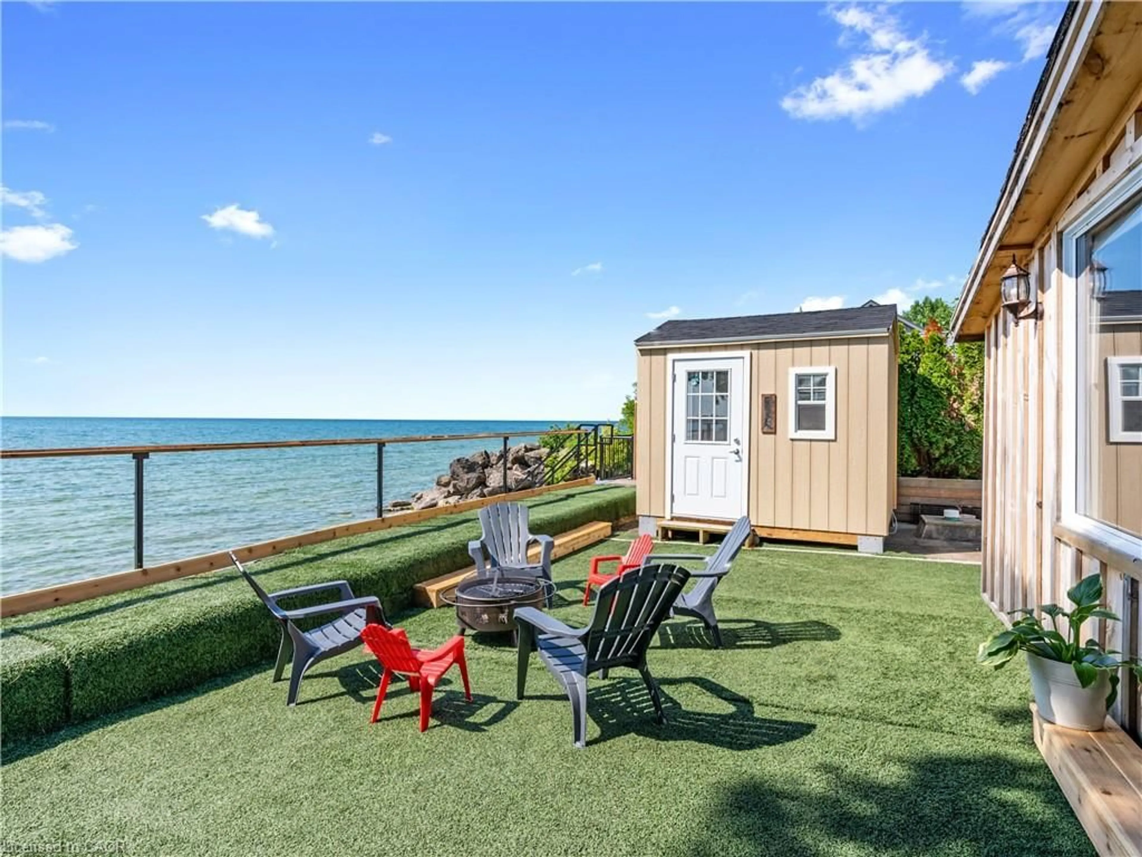 Patio, water/lake/river/ocean view for 2712 North Shore Dr, Lowbanks Ontario N0A 1K0