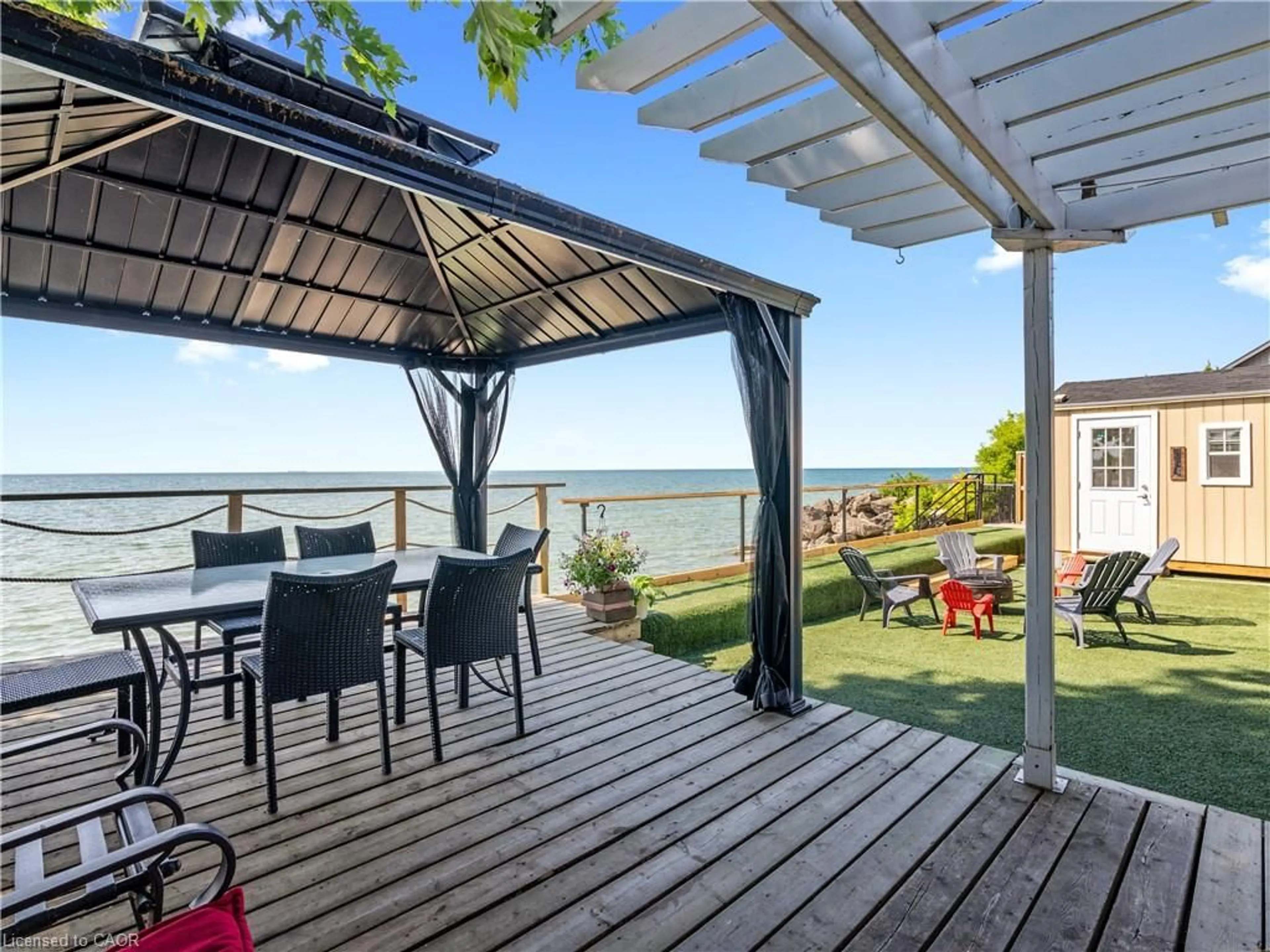 Patio, water/lake/river/ocean view for 2712 North Shore Dr, Lowbanks Ontario N0A 1K0