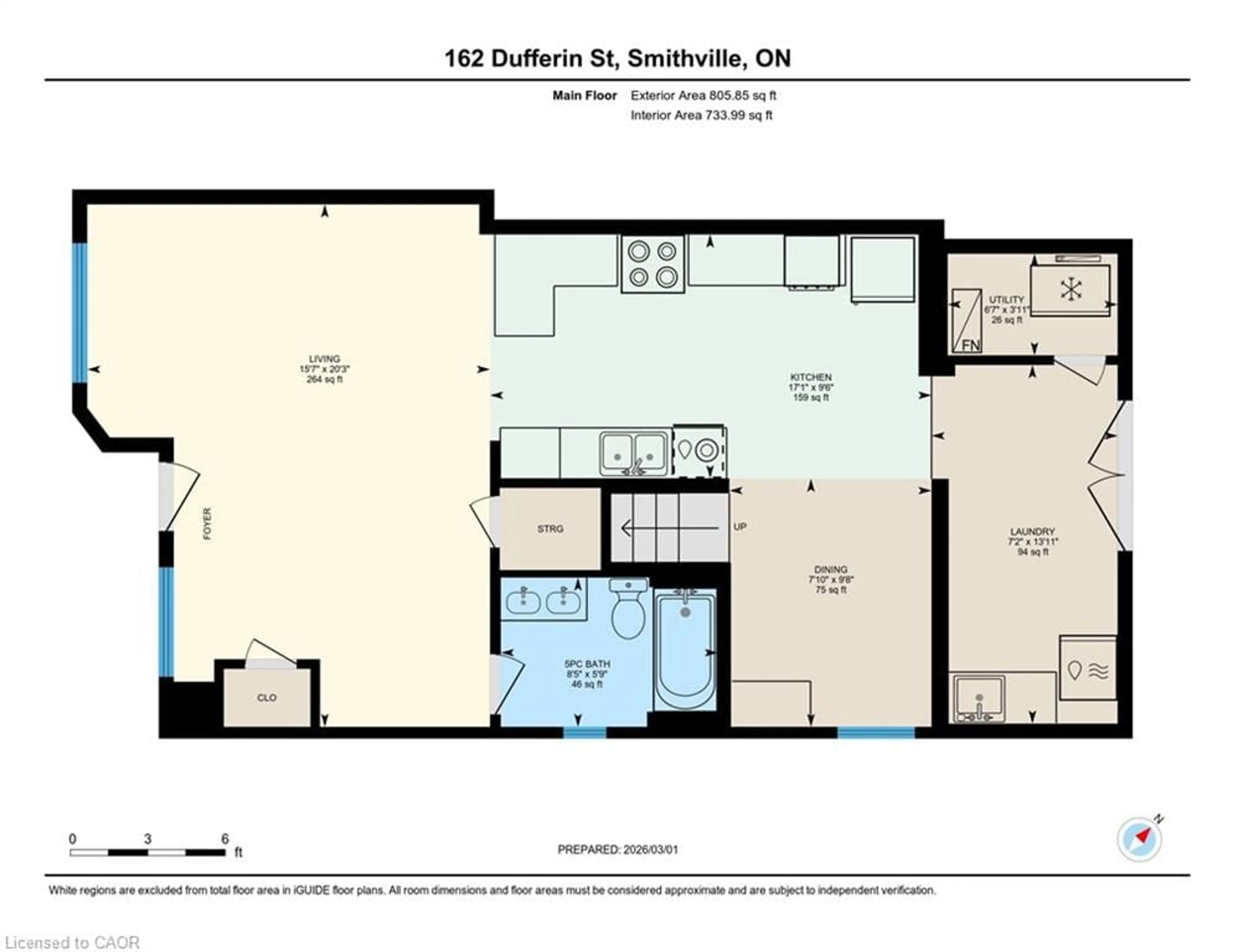 Floor plan for 162 Dufferin St, Smithville Ontario L0R 2A0