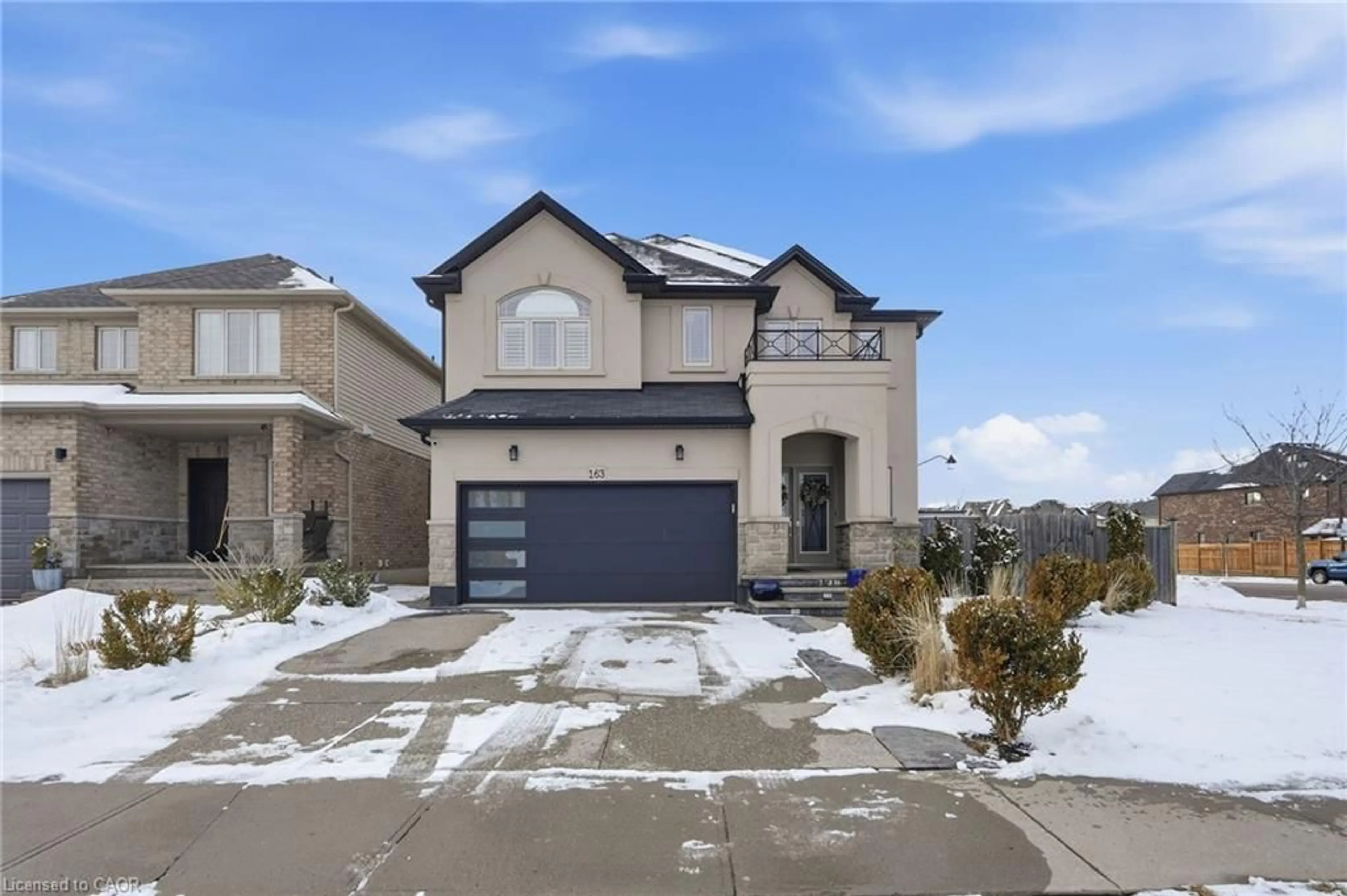 Home with brick exterior material, street for 163 Garinger Cres, Binbrook Ontario L0R 1C0