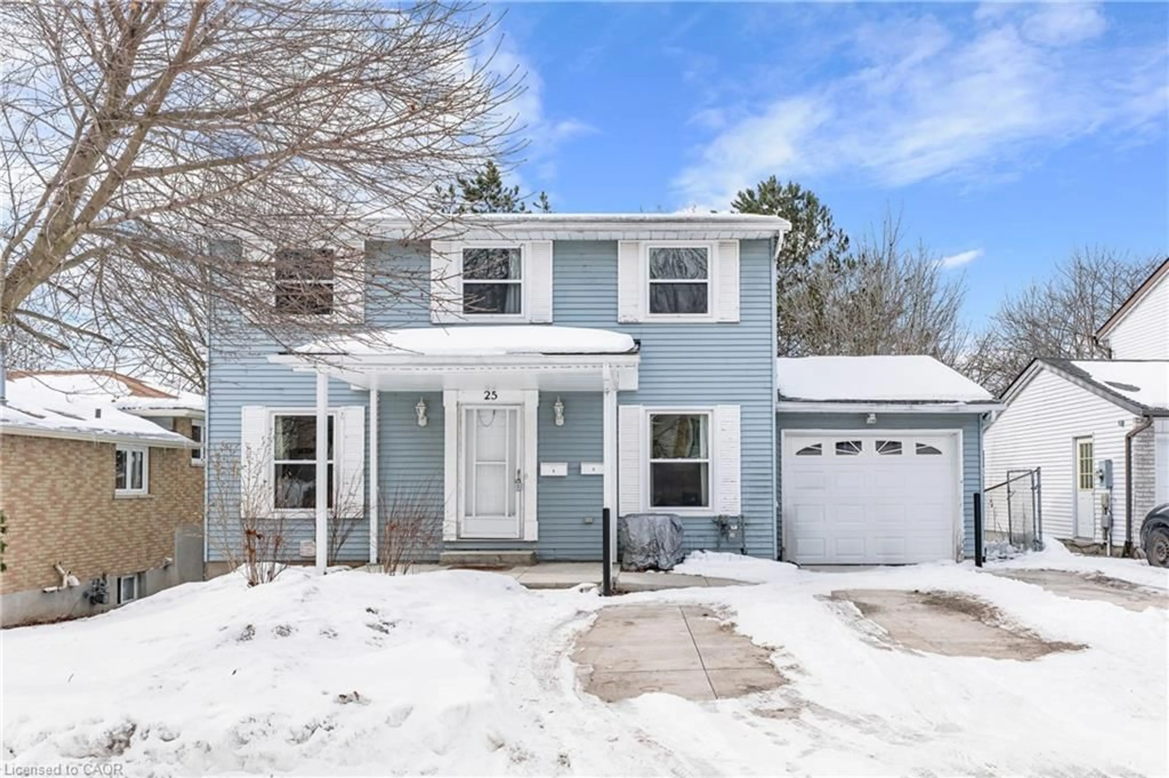 Home with brick exterior material, street for 25 Briarlea Rd, Guelph Ontario N1G 3H4