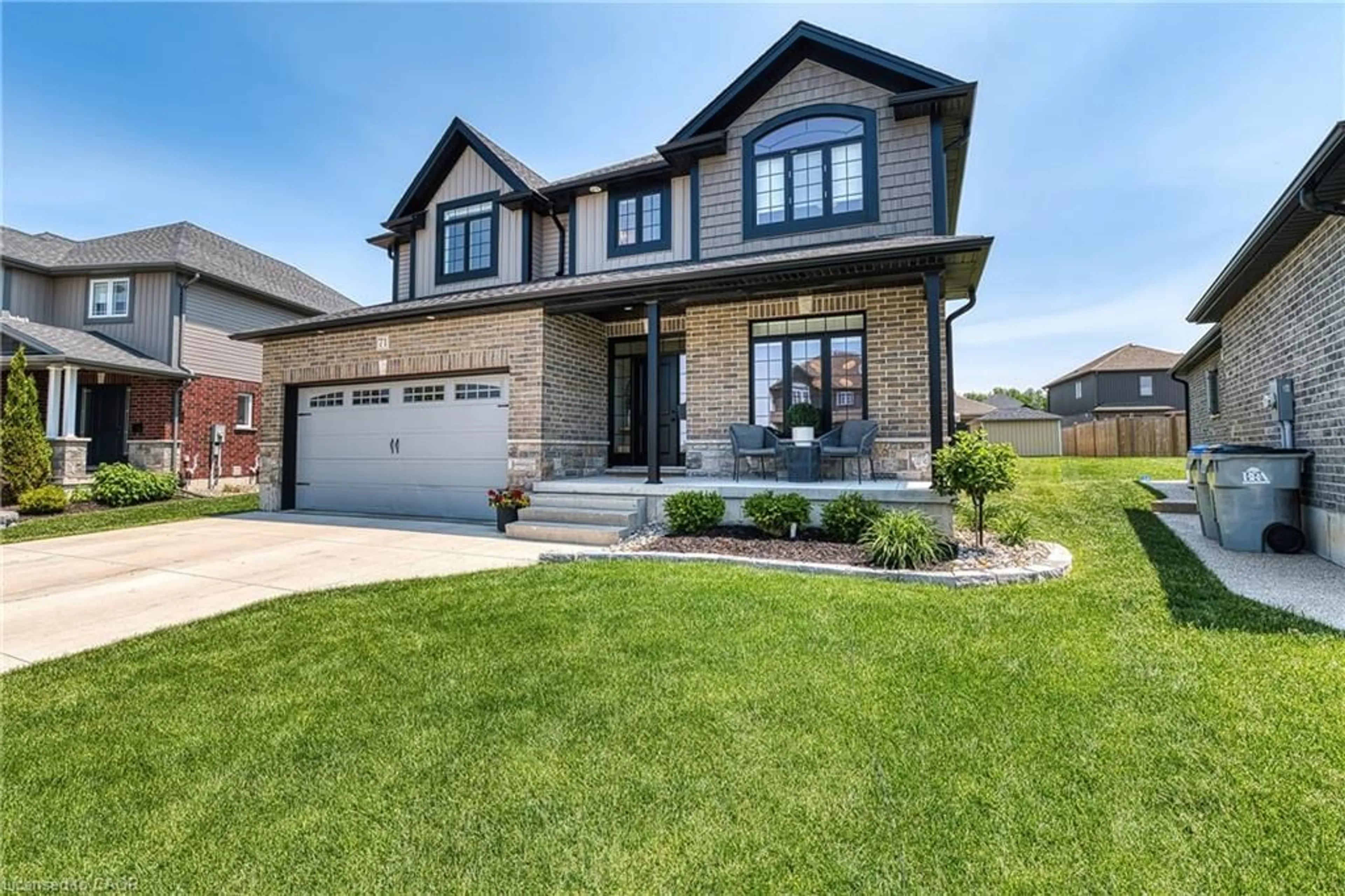 Home with brick exterior material, street for 71 Forbes Cres, Listowel Ontario N4W 0B8