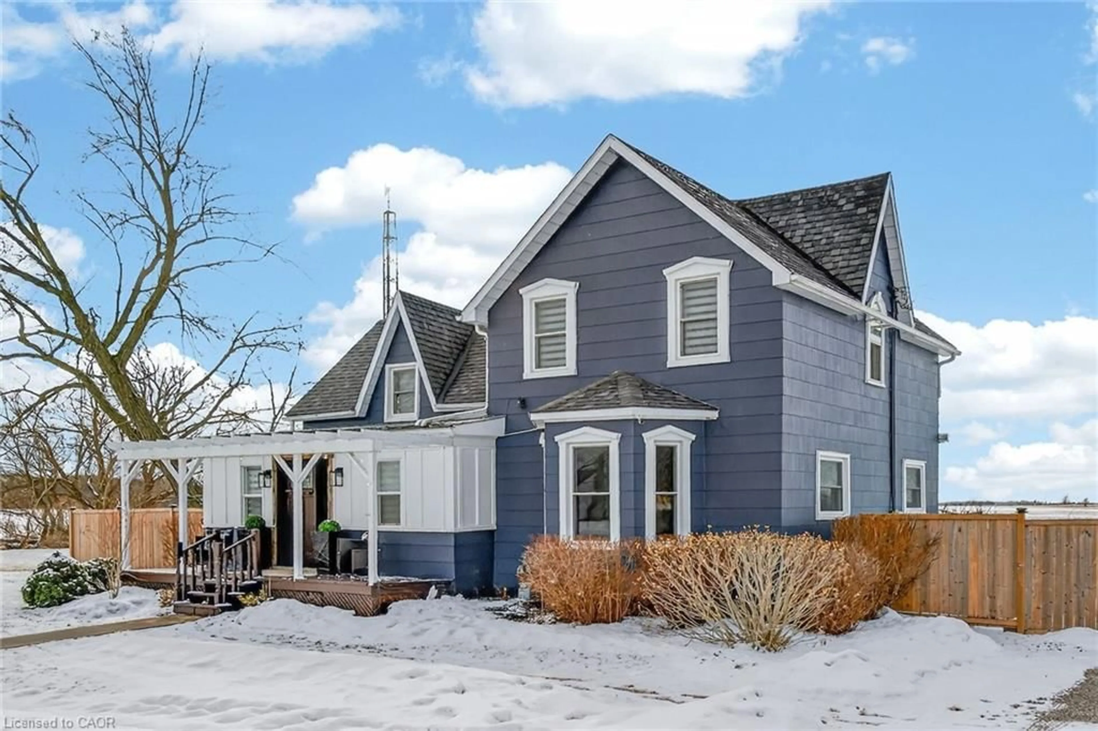 Home with vinyl exterior material, street for 1185 Kohler Rd, Cayuga Ontario N0A 1E0