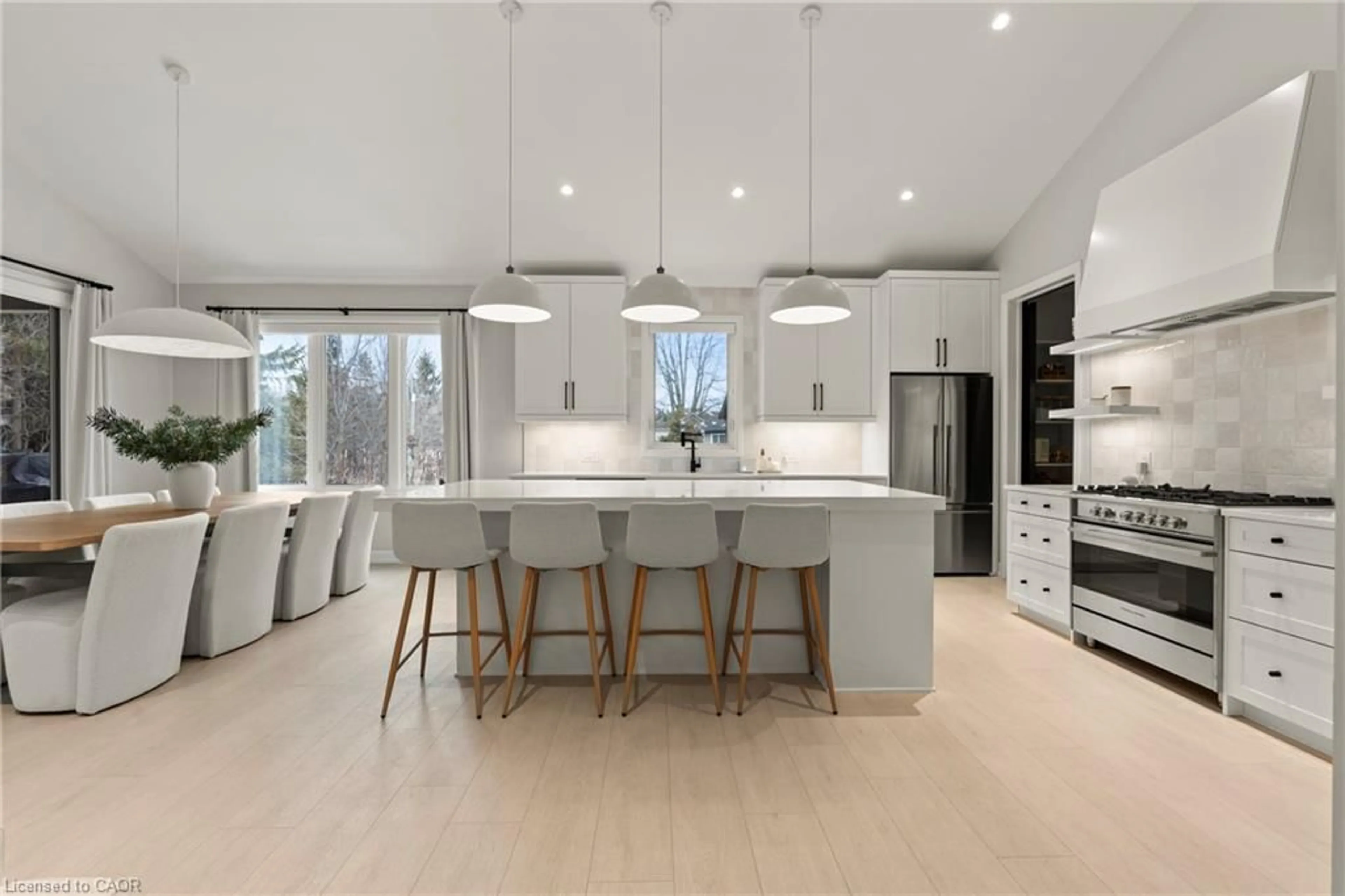 Open concept kitchen, ceramic/tile floor for 27 Maple Leaf Ave, Ridgeway Ontario L0S 1N0