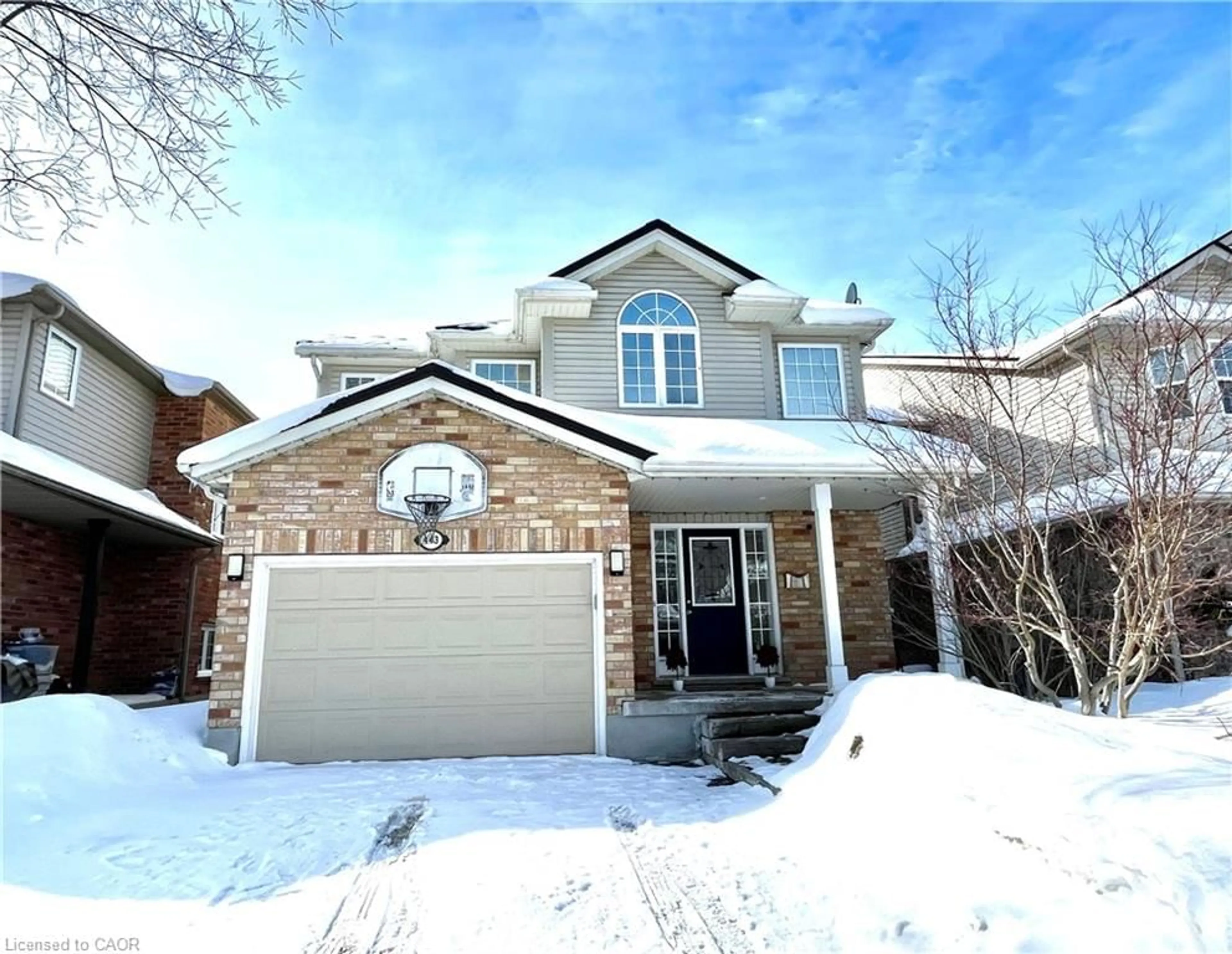 Home with brick exterior material, street for 443 Lausanne Cres, Waterloo Ontario N2T 2X4