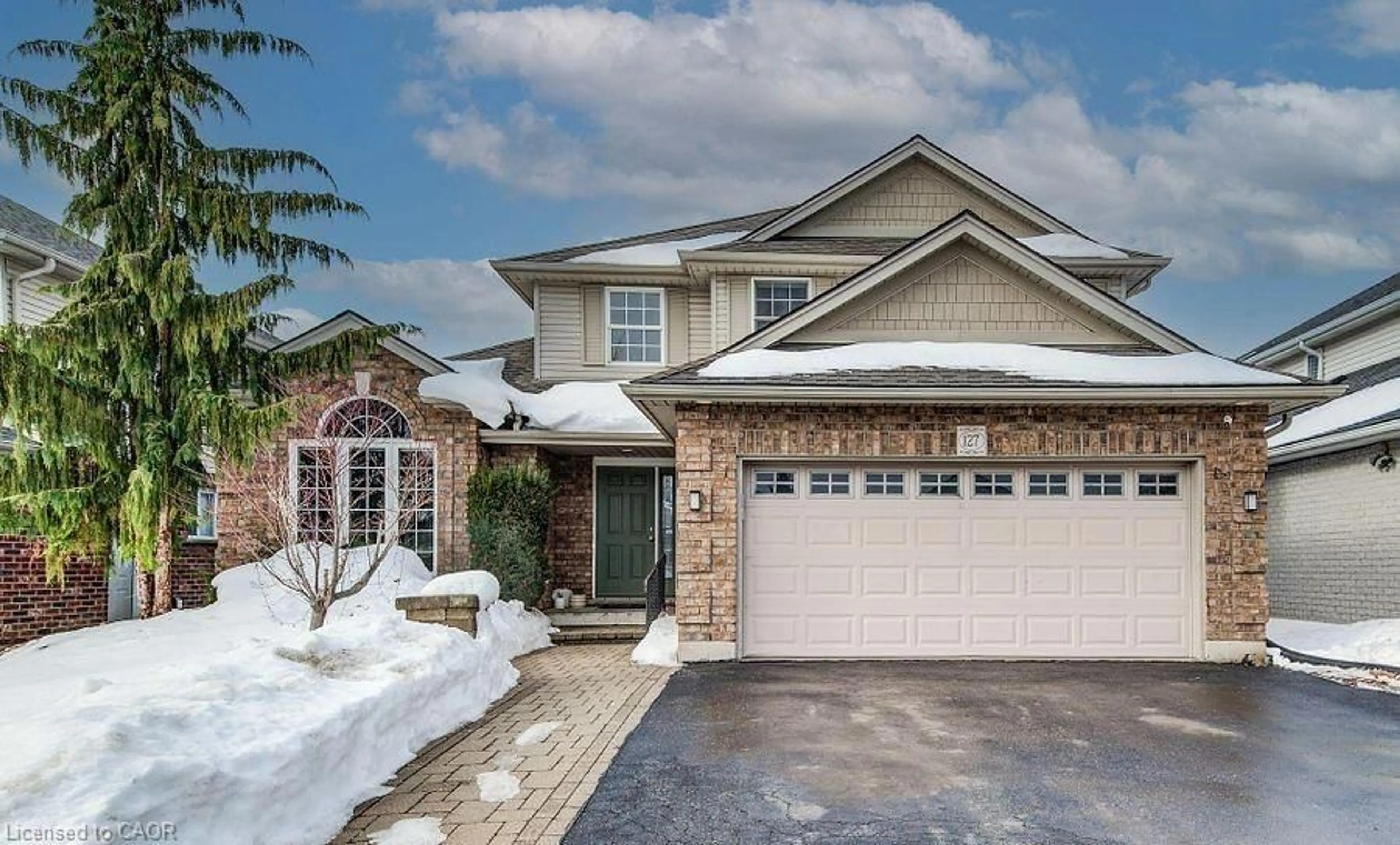 Home with brick exterior material, street for 127 Falcon Dr, Woodstock Ontario N4T 1V5