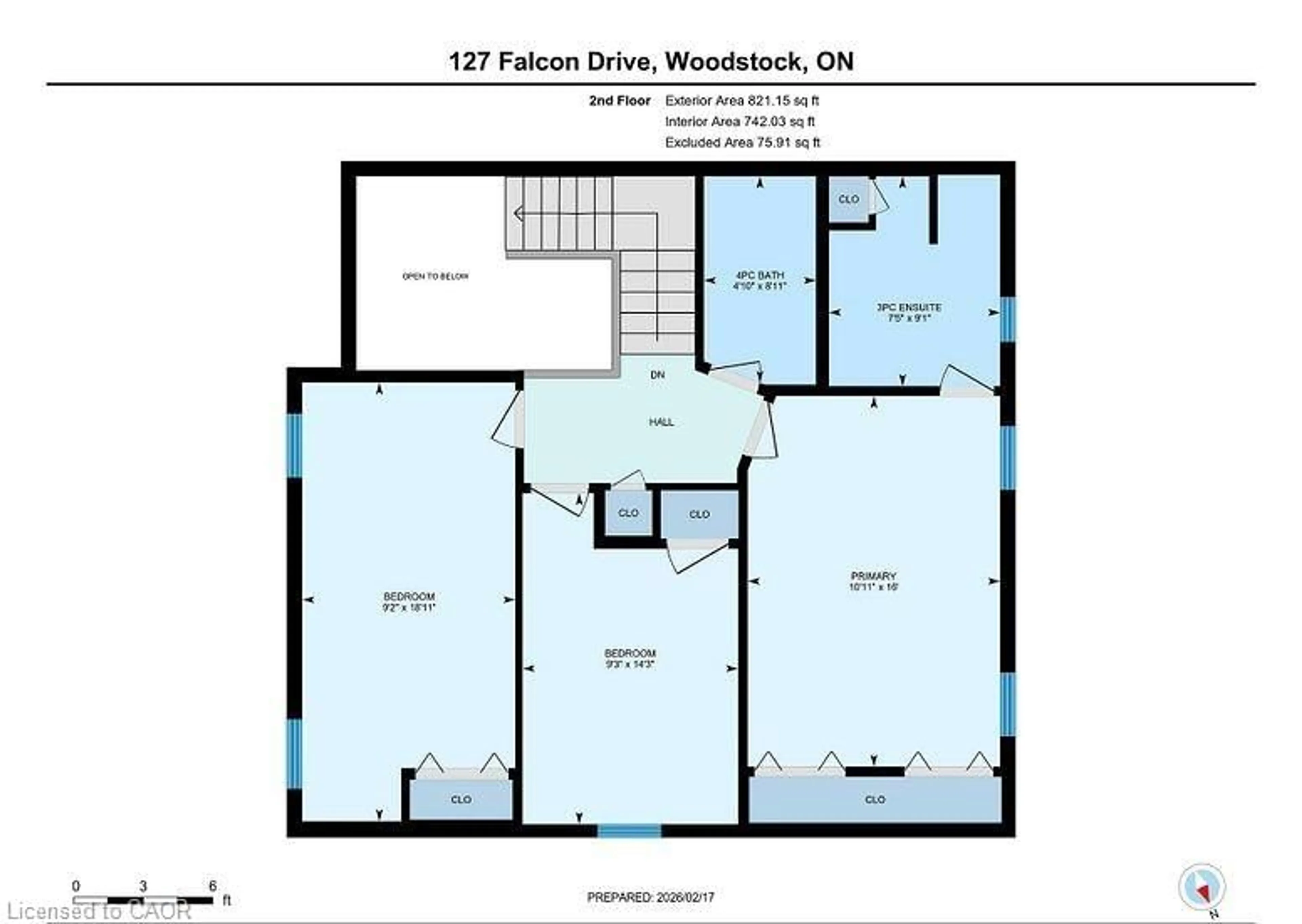 Floor plan for 127 Falcon Dr, Woodstock Ontario N4T 1V5