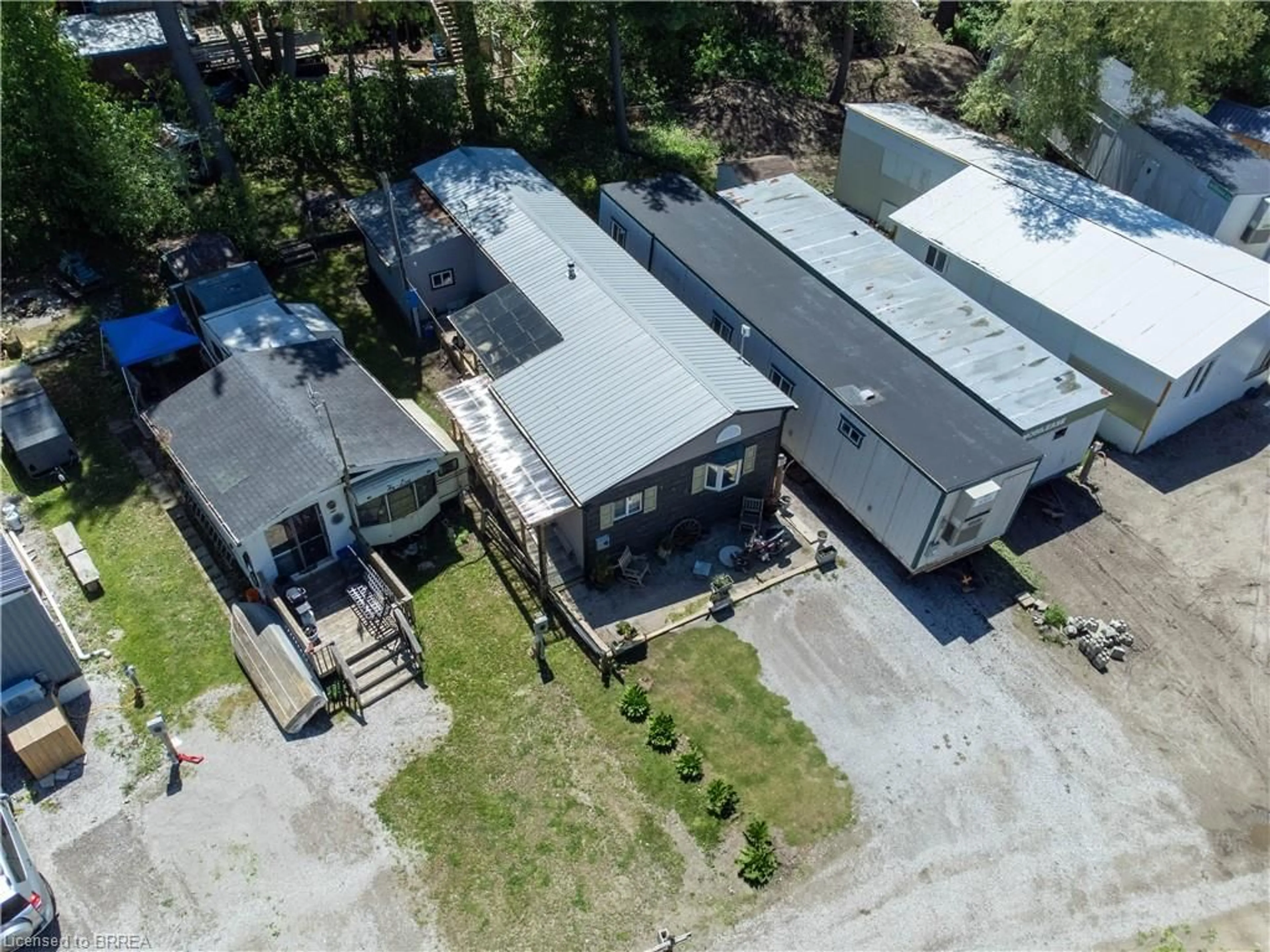 A pic from outside/outdoor area/front of a property/back of a property/a pic from drone, building for 99 Fourth Concession Rd #150, Burford Ontario N0E 1A0