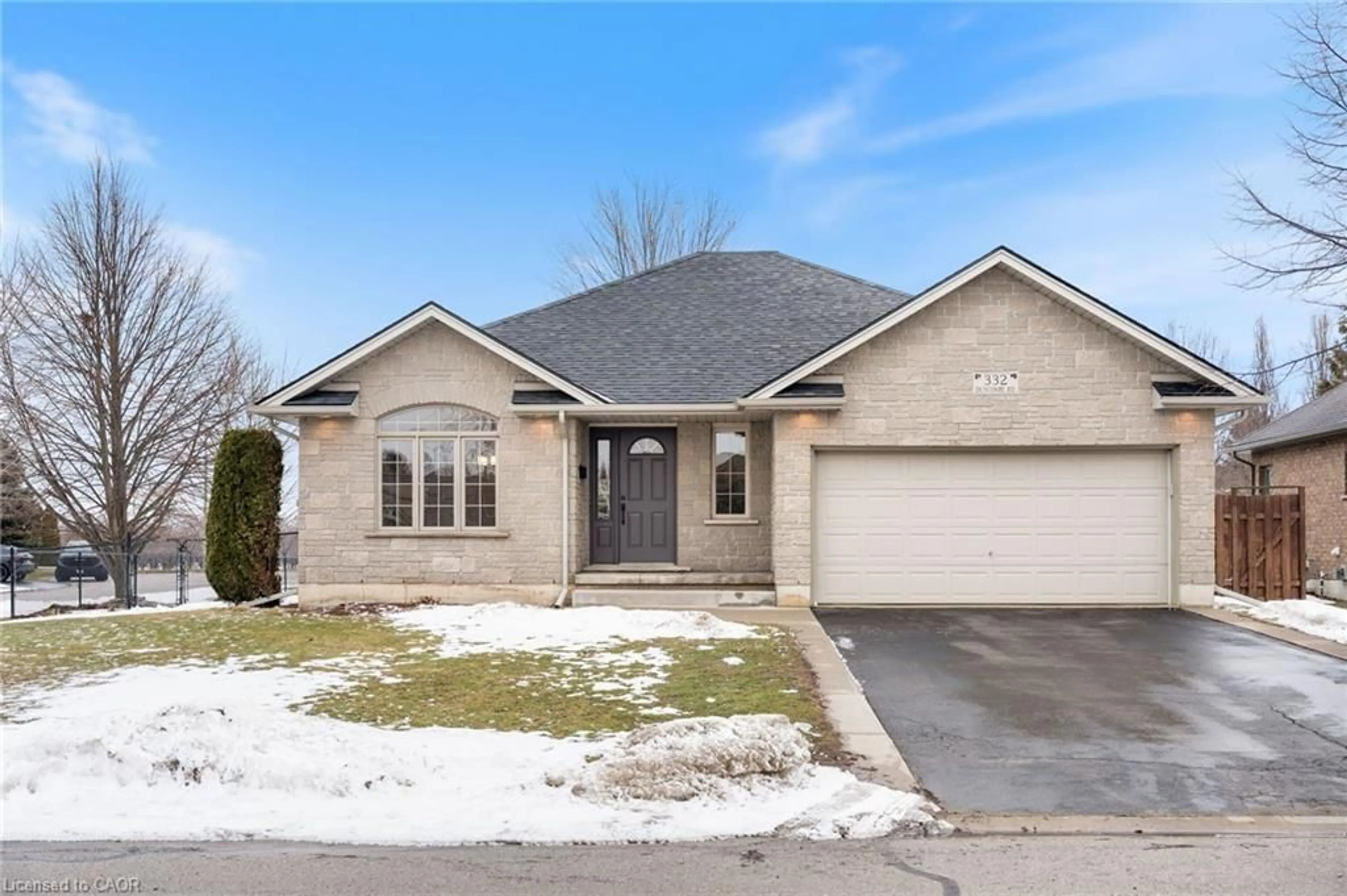 Home with brick exterior material, street for 332 Duncombe Rd, Waterford Ontario N0E 1Y0