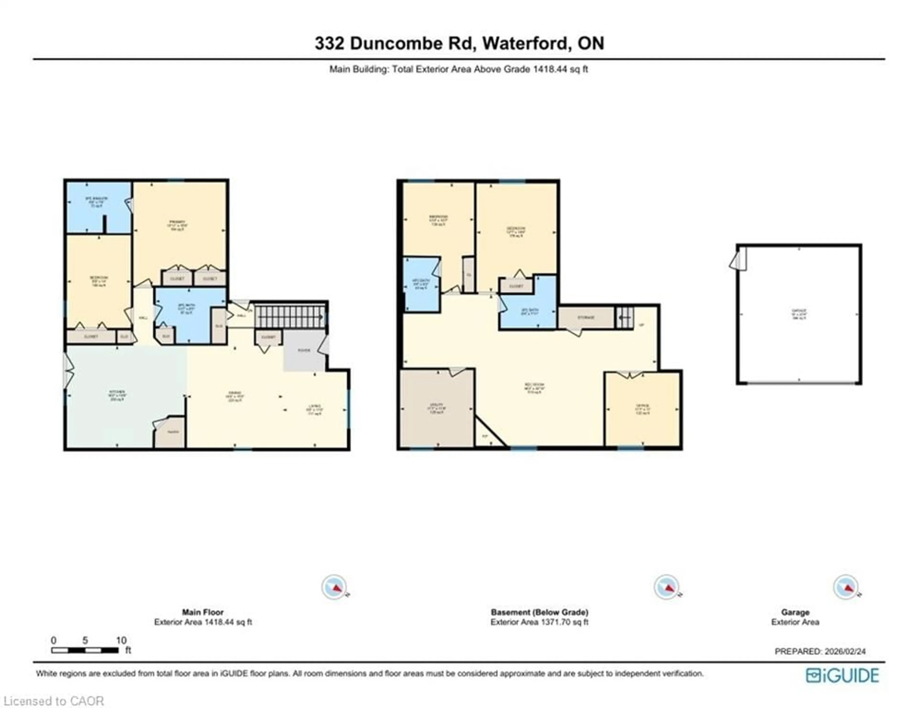 Floor plan for 332 Duncombe Rd, Waterford Ontario N0E 1Y0
