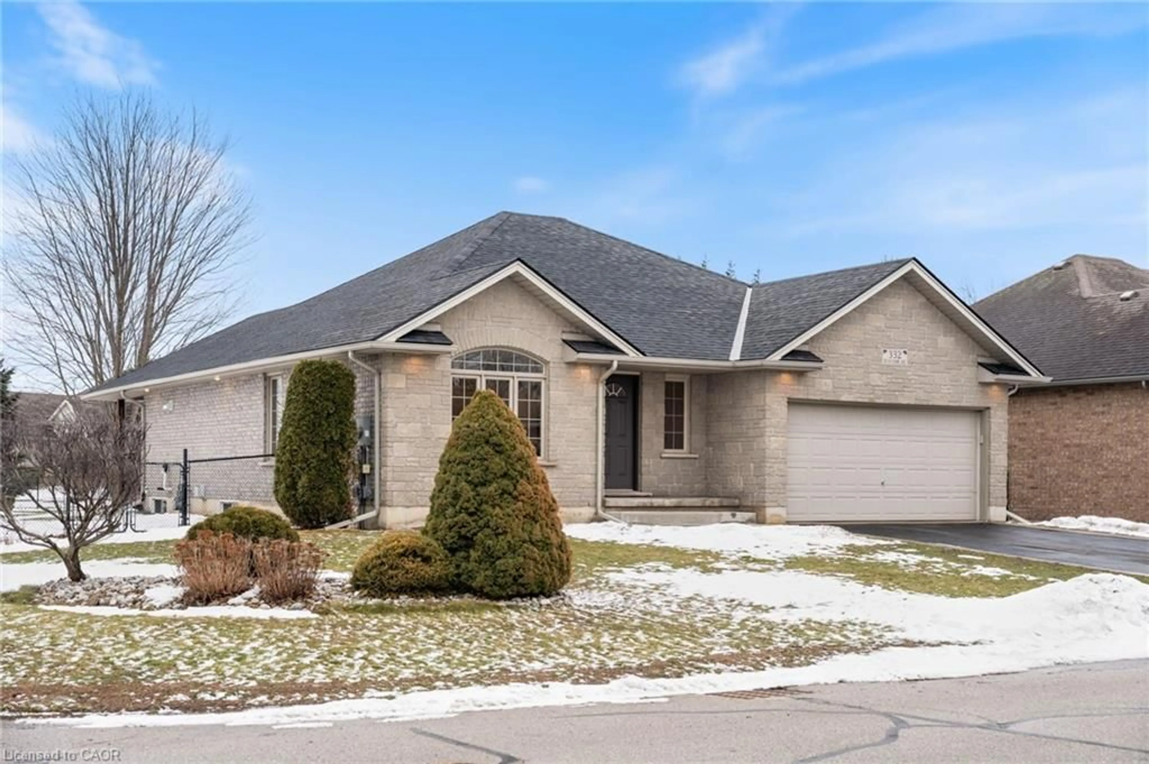 Home with brick exterior material, street for 332 Duncombe Rd, Waterford Ontario N0E 1Y0