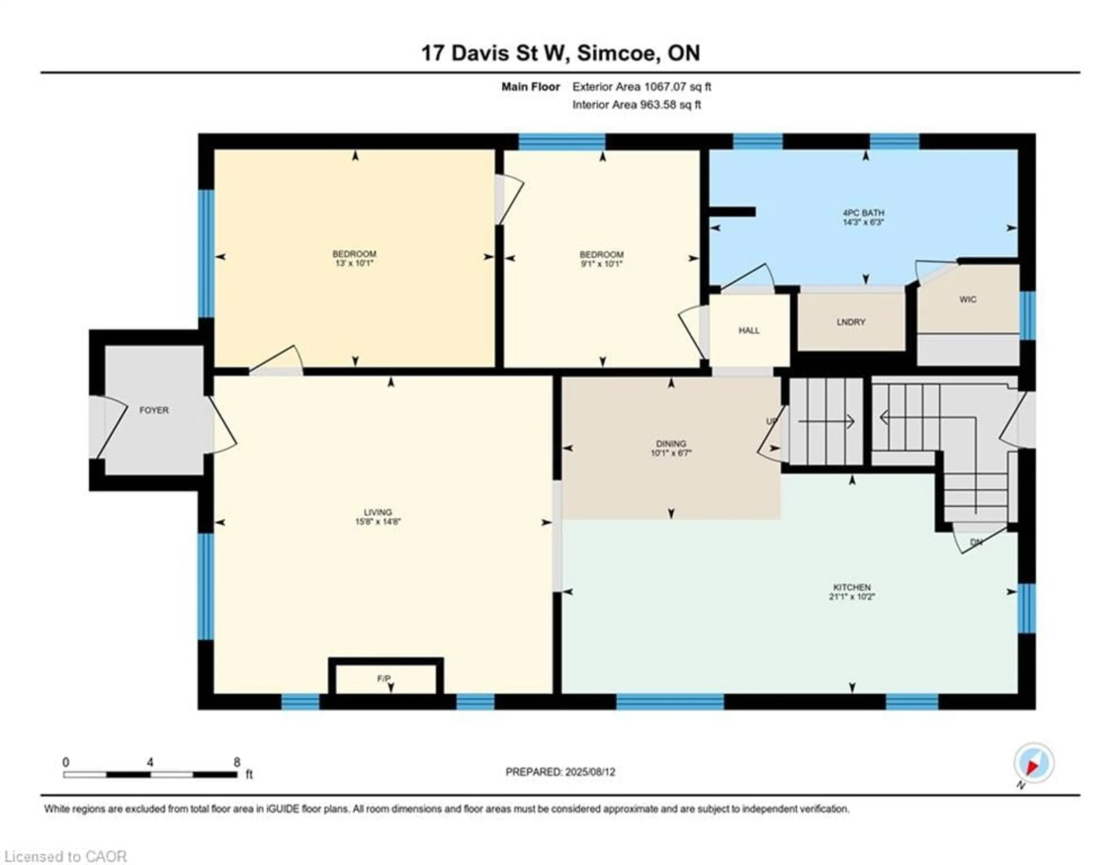 Floor plan for 17 Davis St, Simcoe Ontario N3Y 2R2