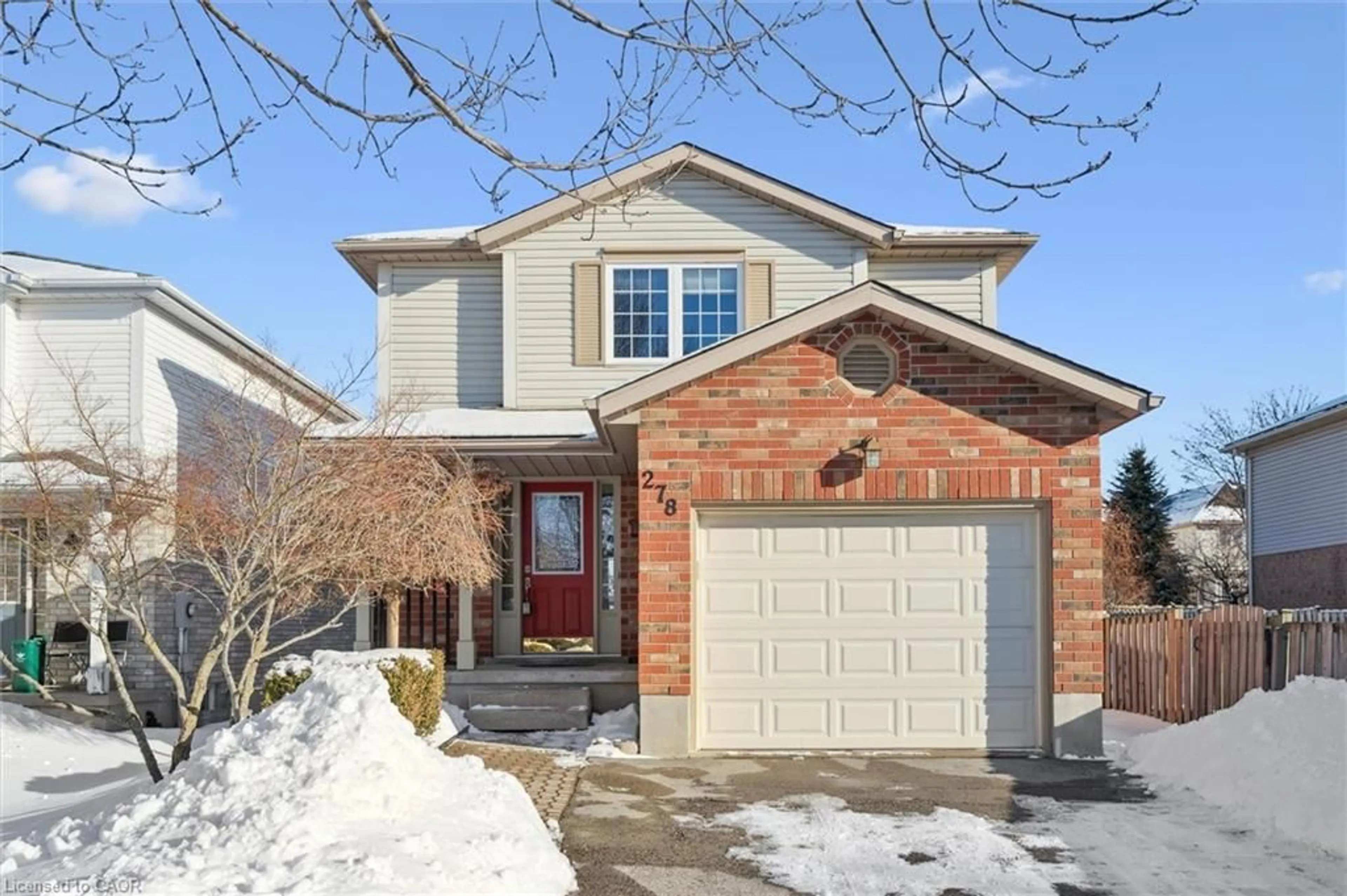 Home with brick exterior material, street for 278 Marengo Crt, Waterloo Ontario N2K 3X2