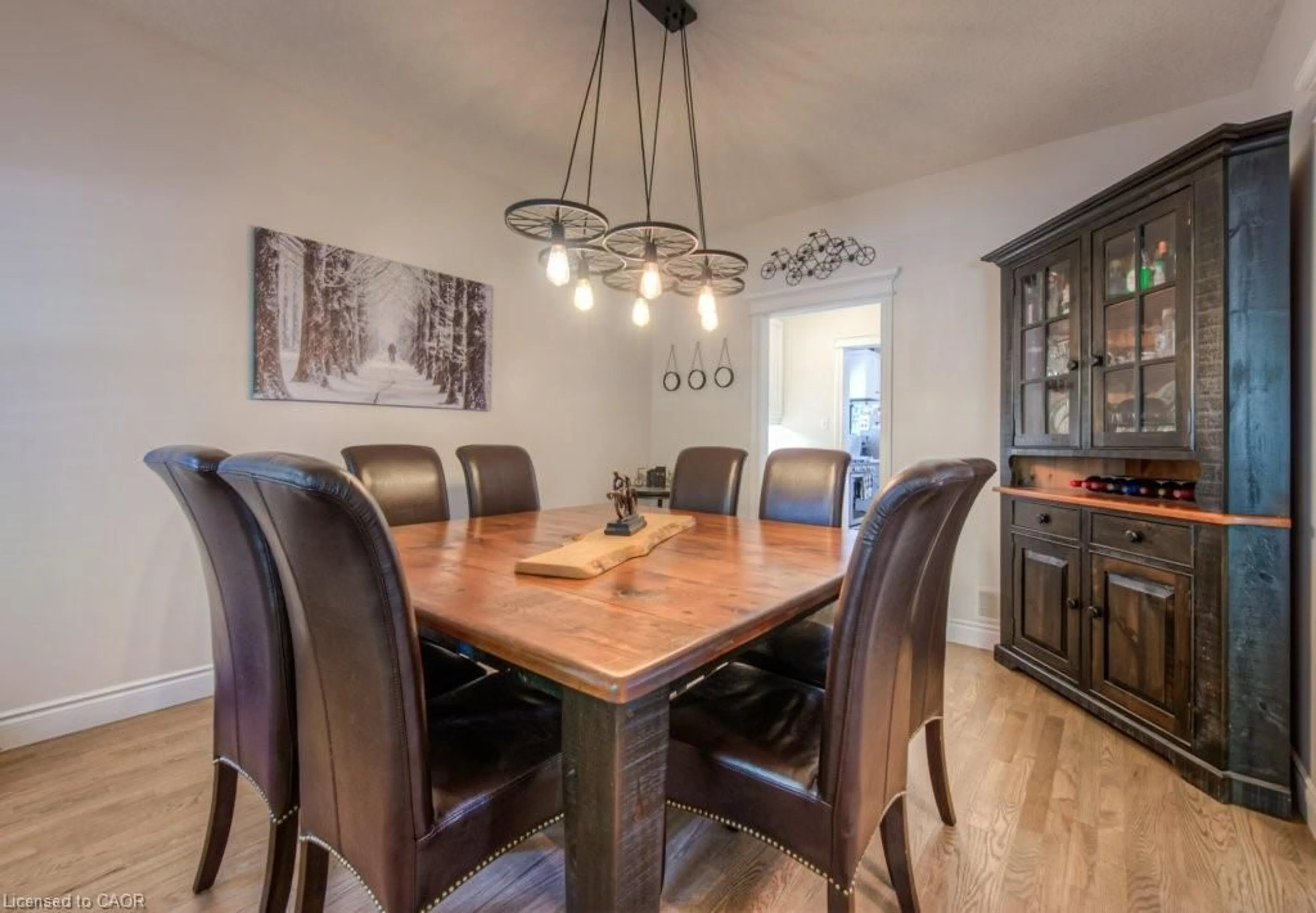 Dining room, wood/laminate floor for 177 Old Maple Blvd, Rockwood Ontario N0B 2K0