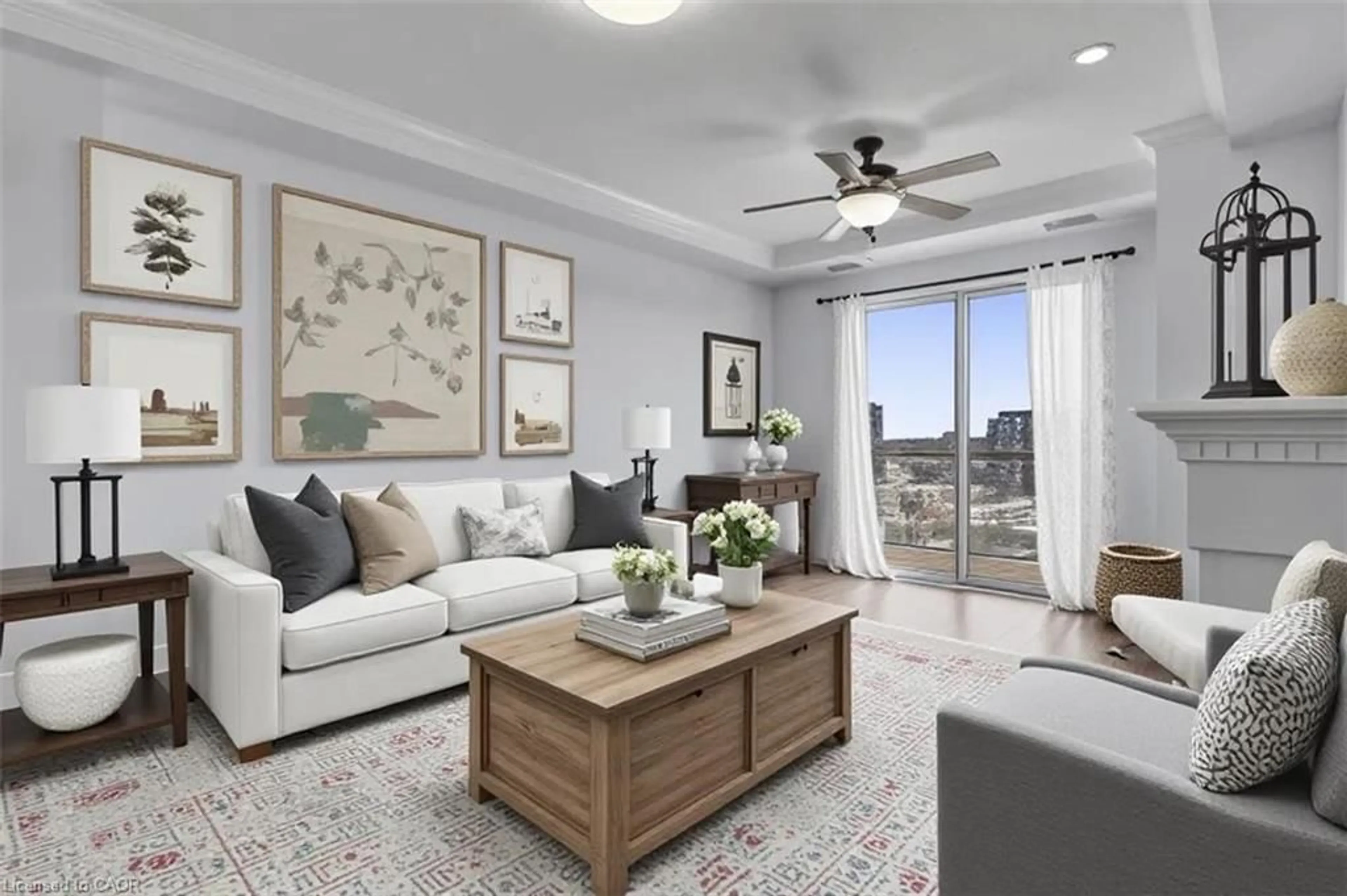 Living room with furniture, unknown for 539 Belmont Ave #901, Kitchener Ontario N2M 0A2