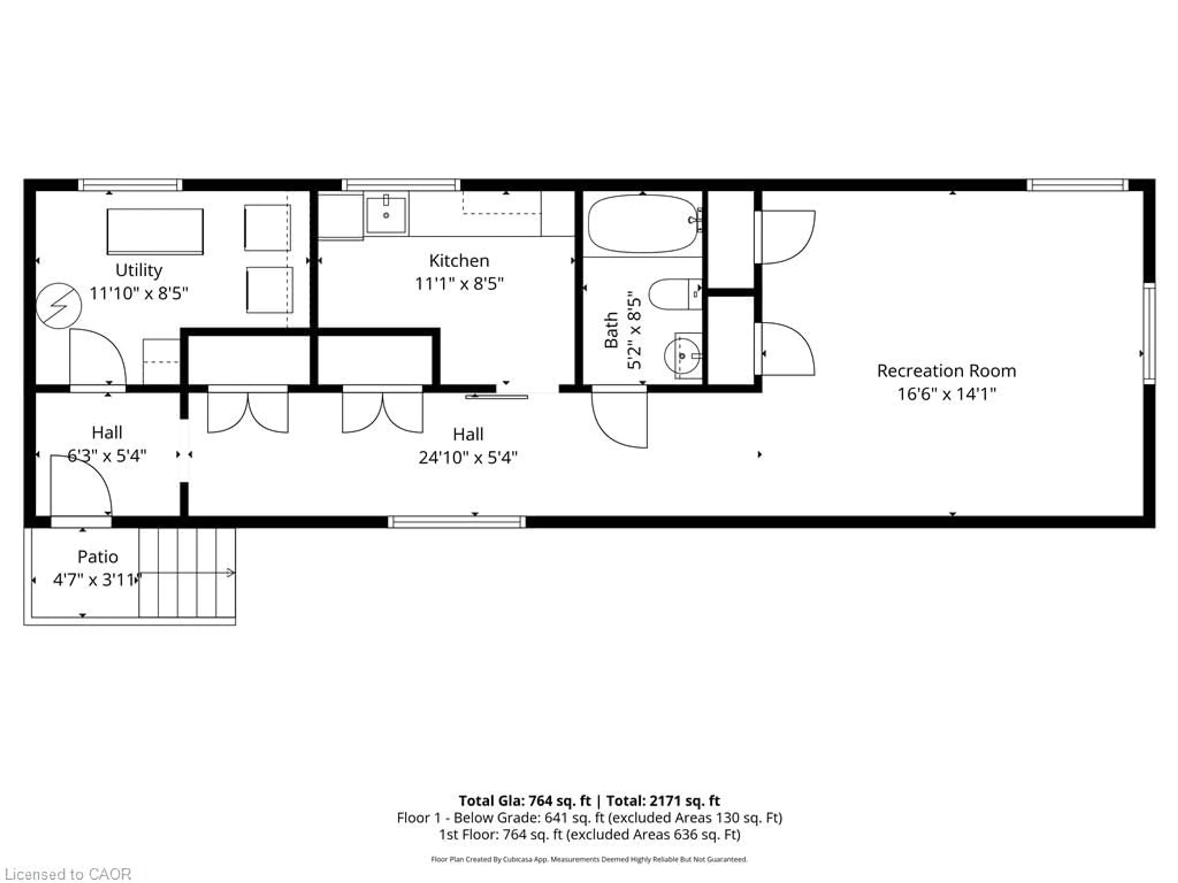 Floor plan for 2017 Erie St, Port Dover Ontario N0A 1N7