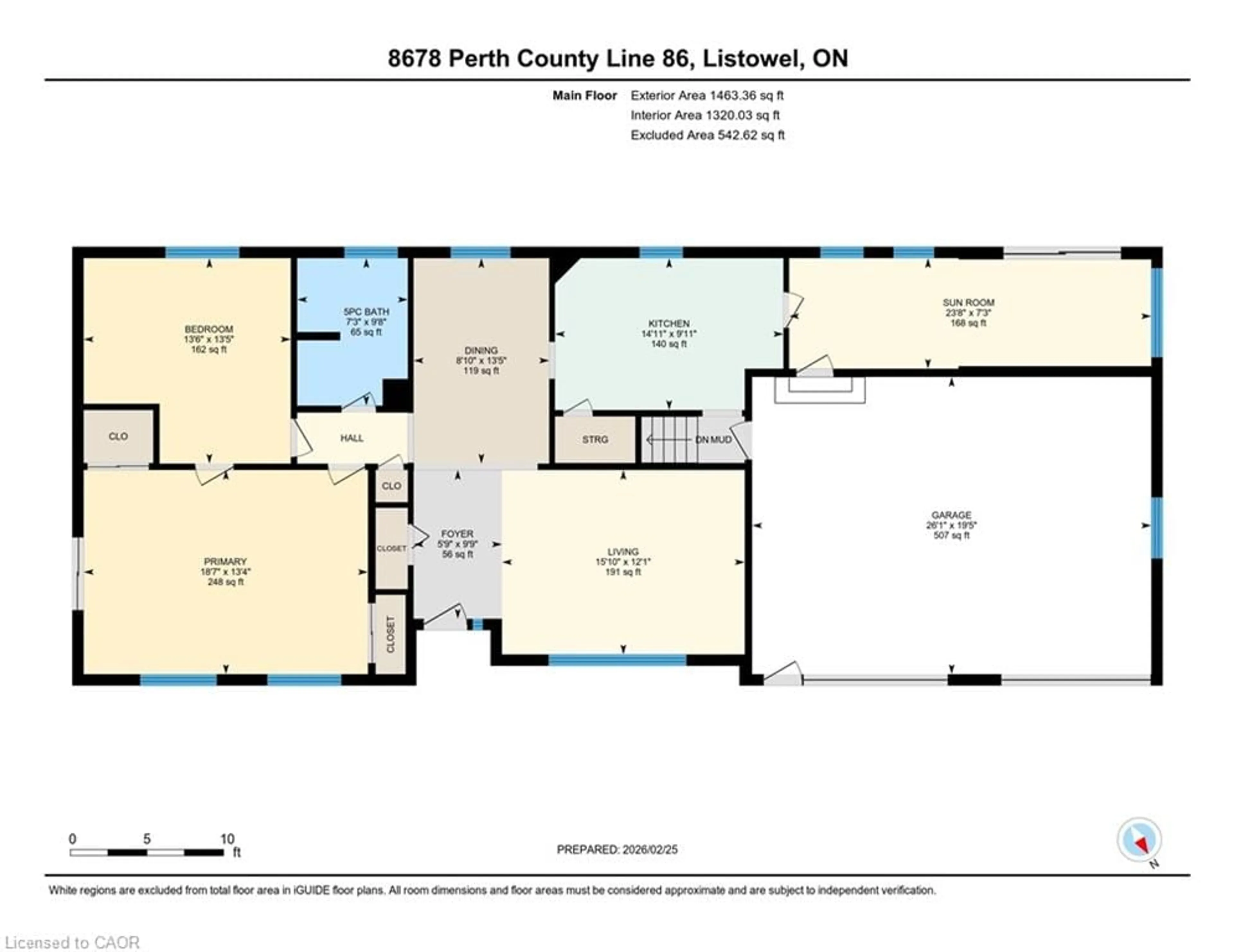 Floor plan for 8678 Perth Line 86 Line, Listowel Ontario N4W 3G8