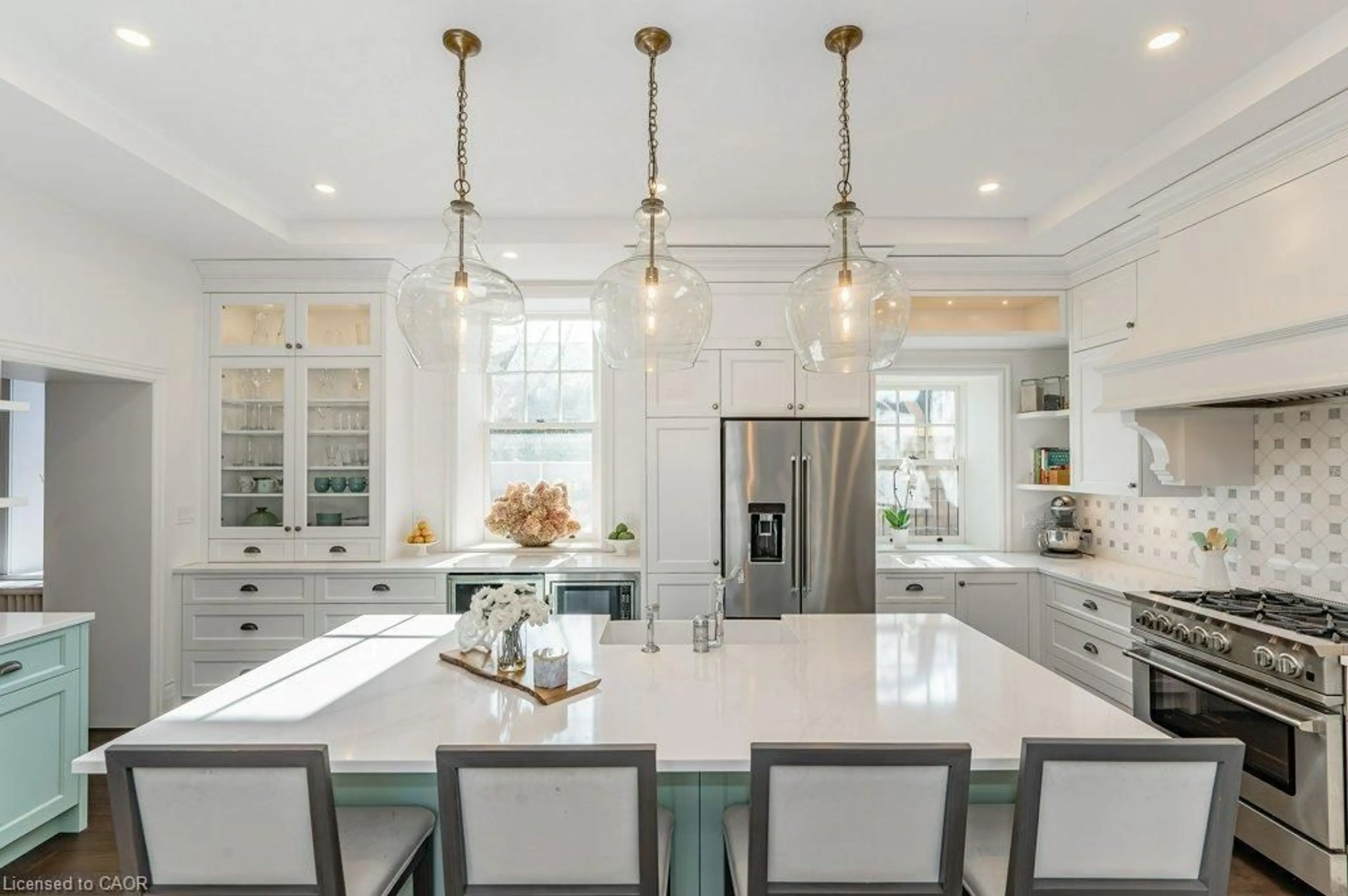 Open concept kitchen, ceramic/tile floor for 15 Liverpool St, Guelph Ontario N1H 2K8