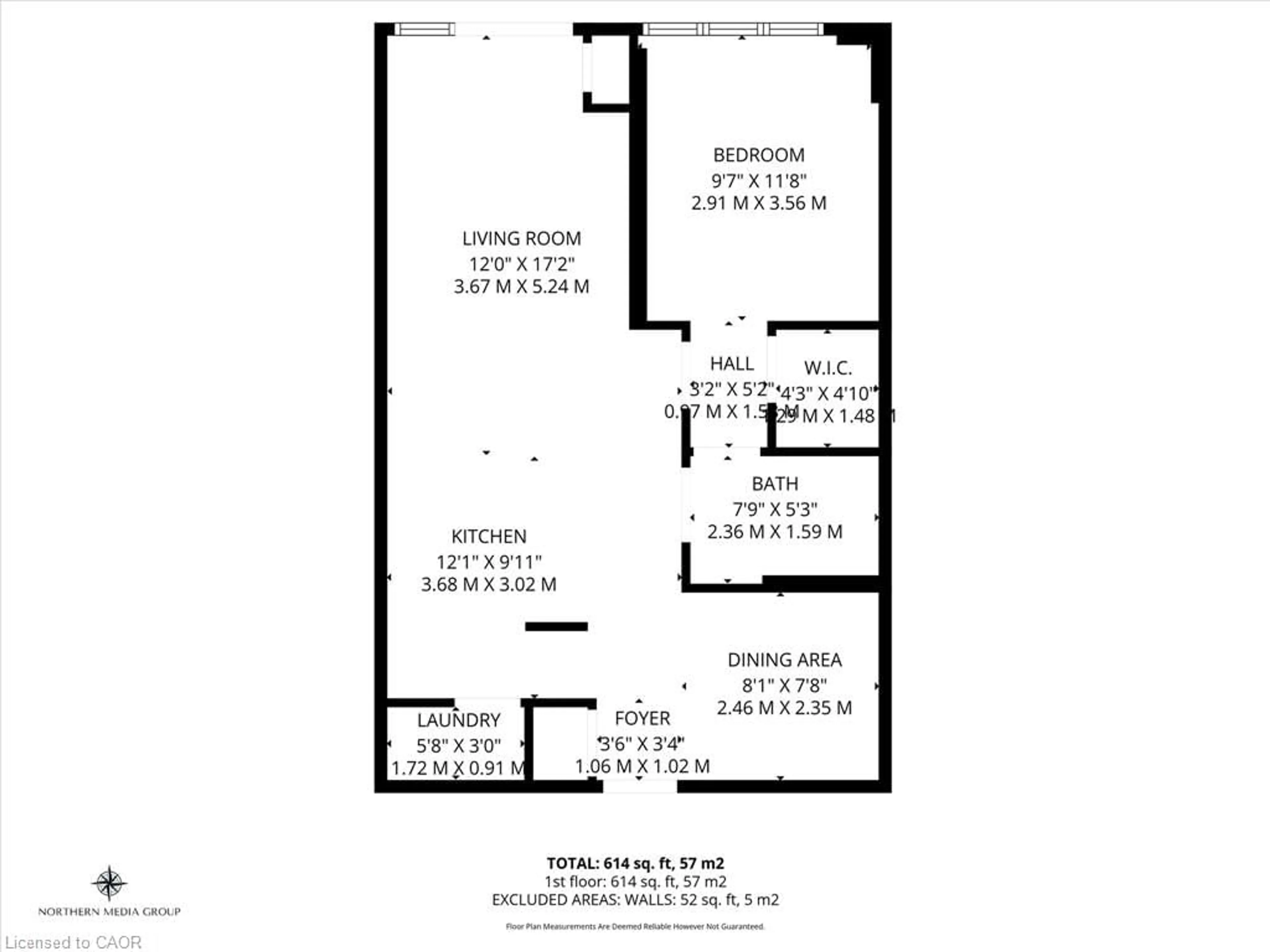 Floor plan for 550 North Service Rd #612, Grimsby Ontario L3M 4E8