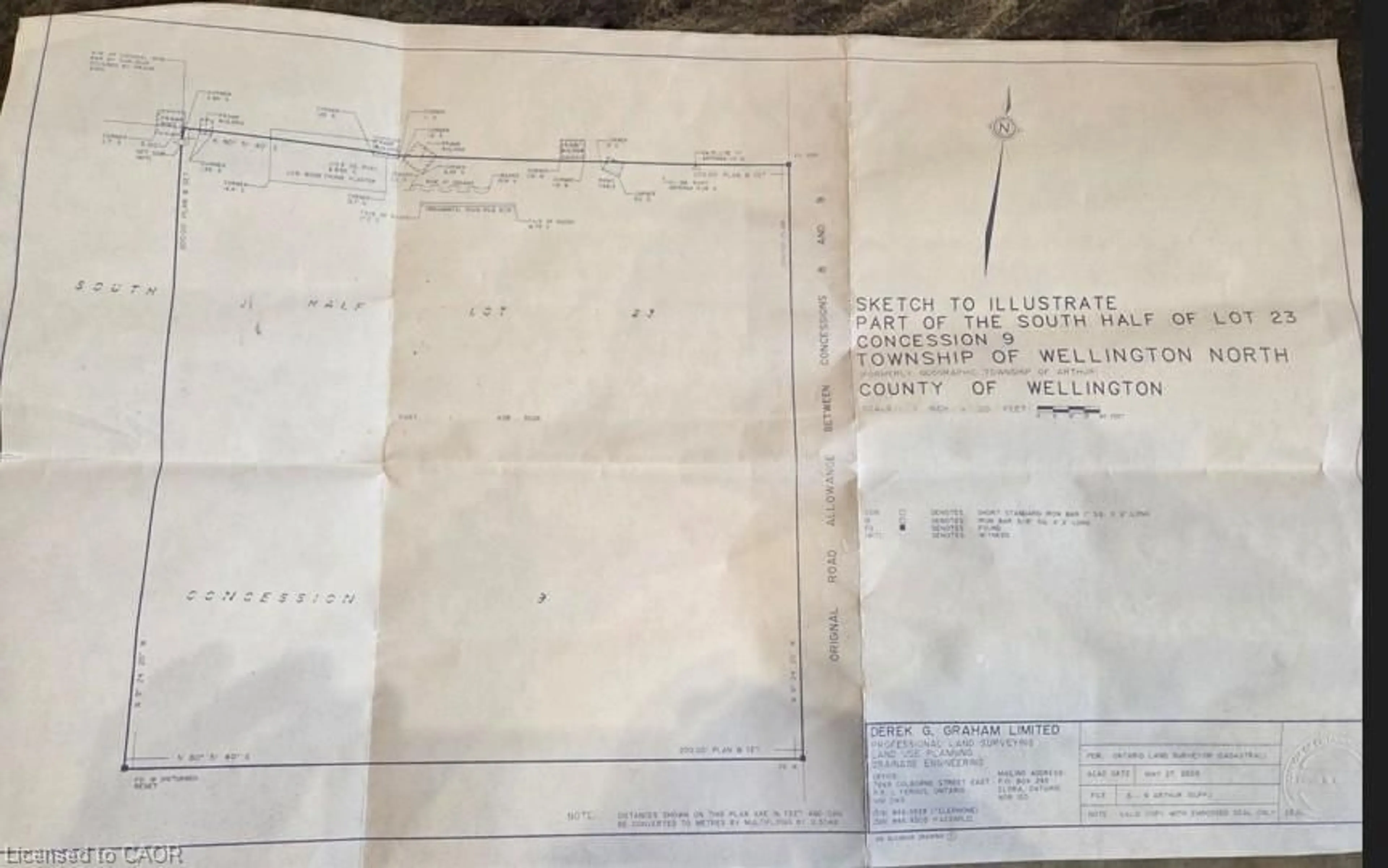 Picture of a map for 8758 Concession 9, Arthur Ontario N0G 1A0