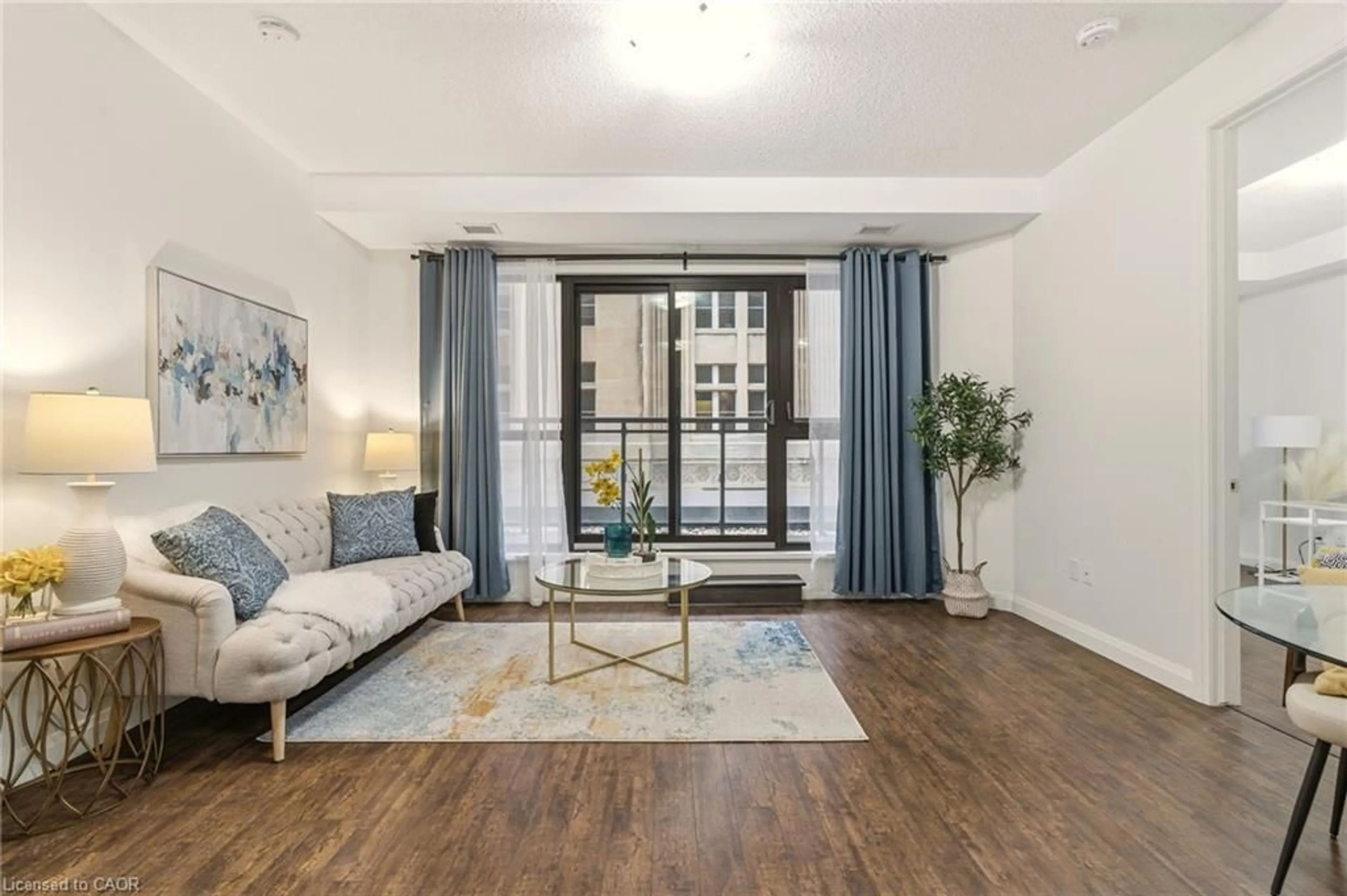 Living room with furniture, unknown for 112 King St #408, Hamilton Ontario L8N 1A8