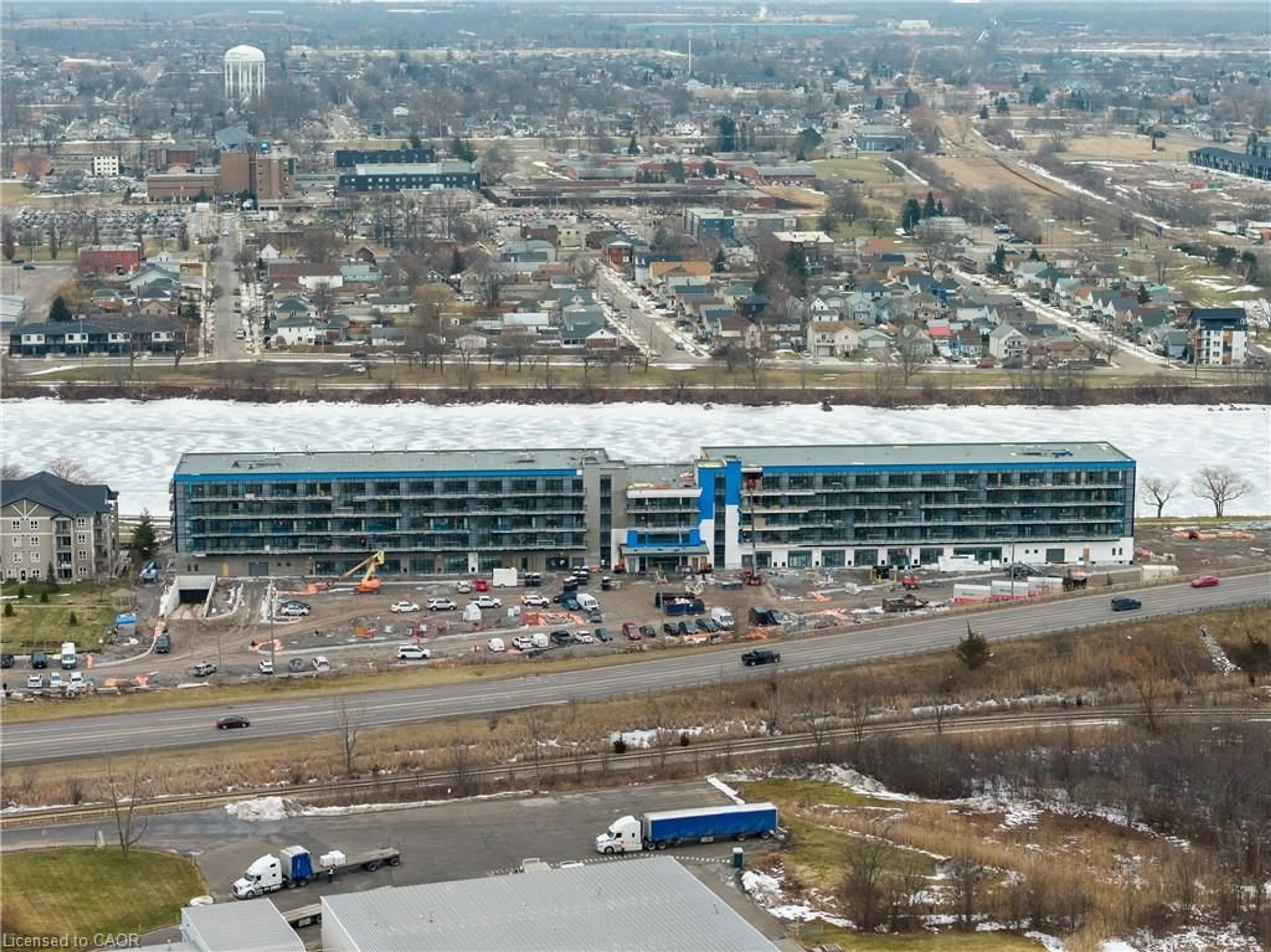 A pic from outside/outdoor area/front of a property/back of a property/a pic from drone, building for 350 Prince Charles Dr #247, Welland Ontario L3C 7B3