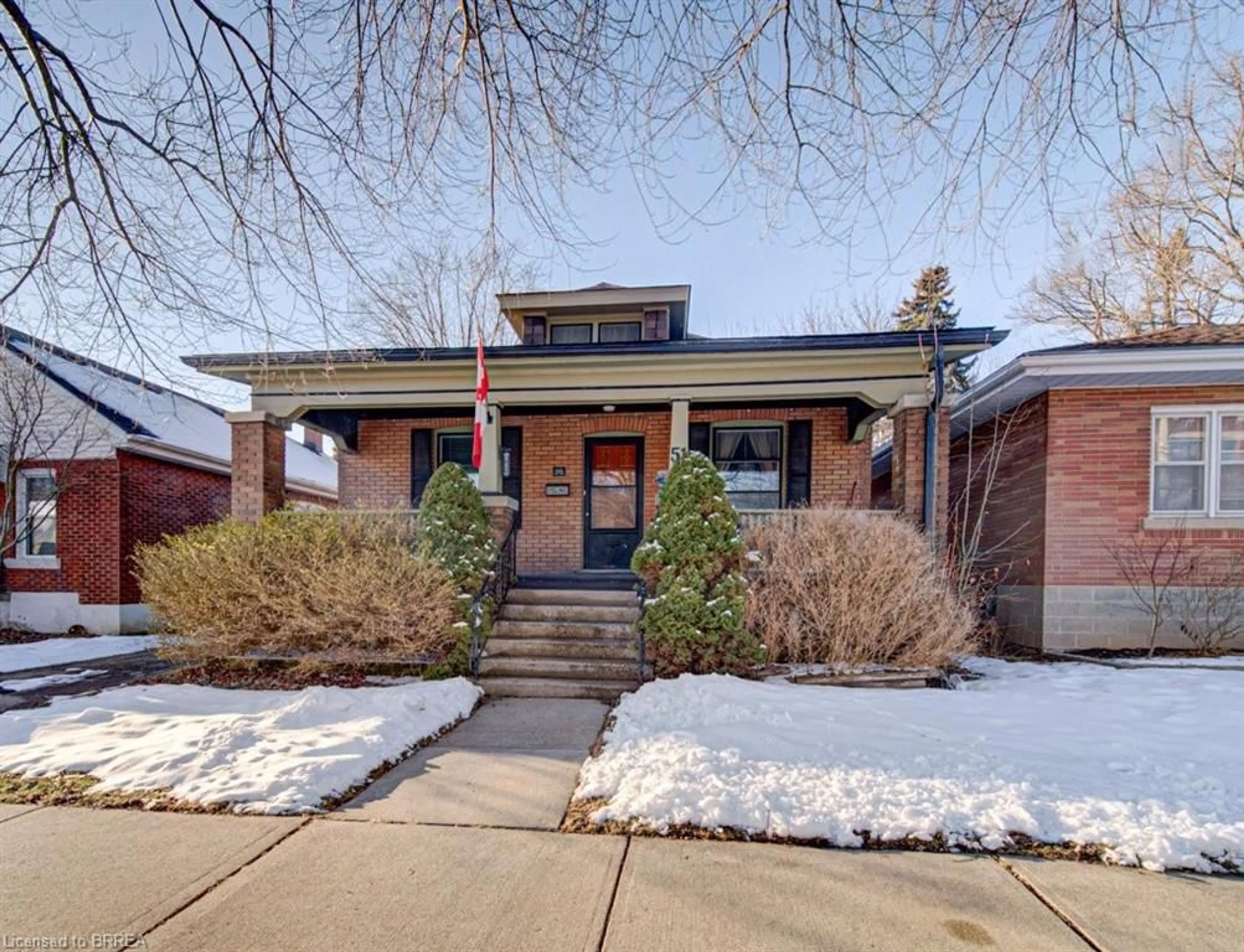 Home with brick exterior material, street for 51 Brunswick St, Brantford Ontario N3T 1E9