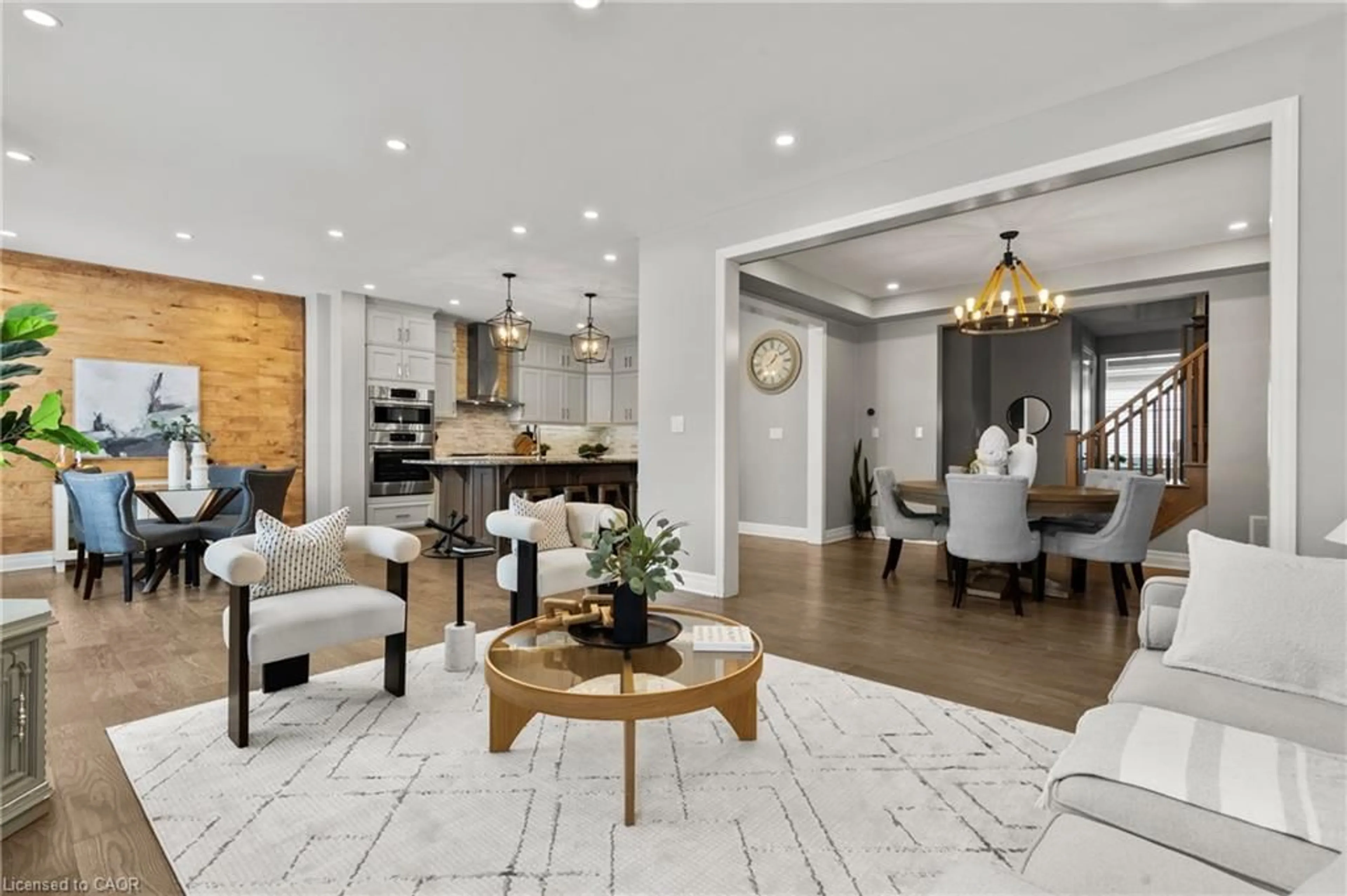 Open concept kitchen, unknown for 136 Hatt Crt, Milton Ontario L9E 1G7