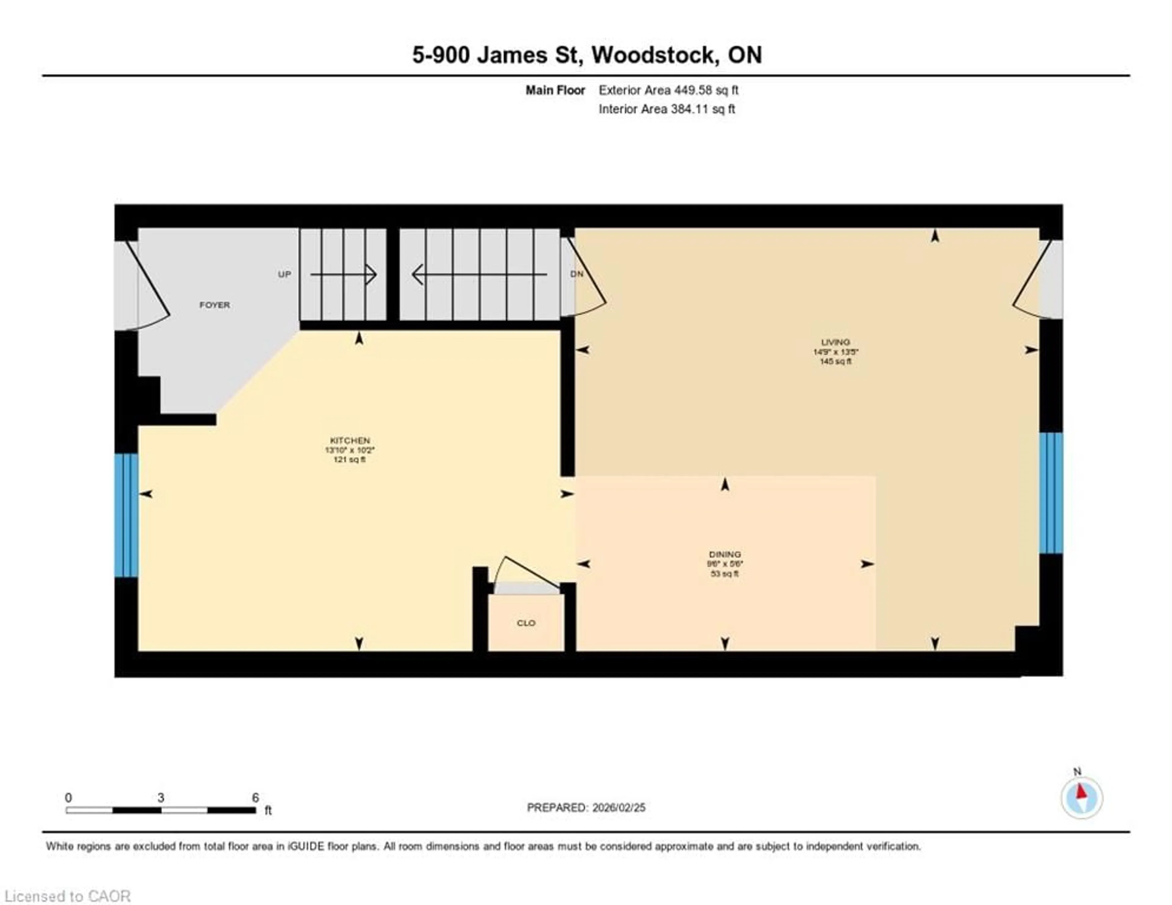 Floor plan for 900 James St #5, Woodstock Ontario N4S 1S4