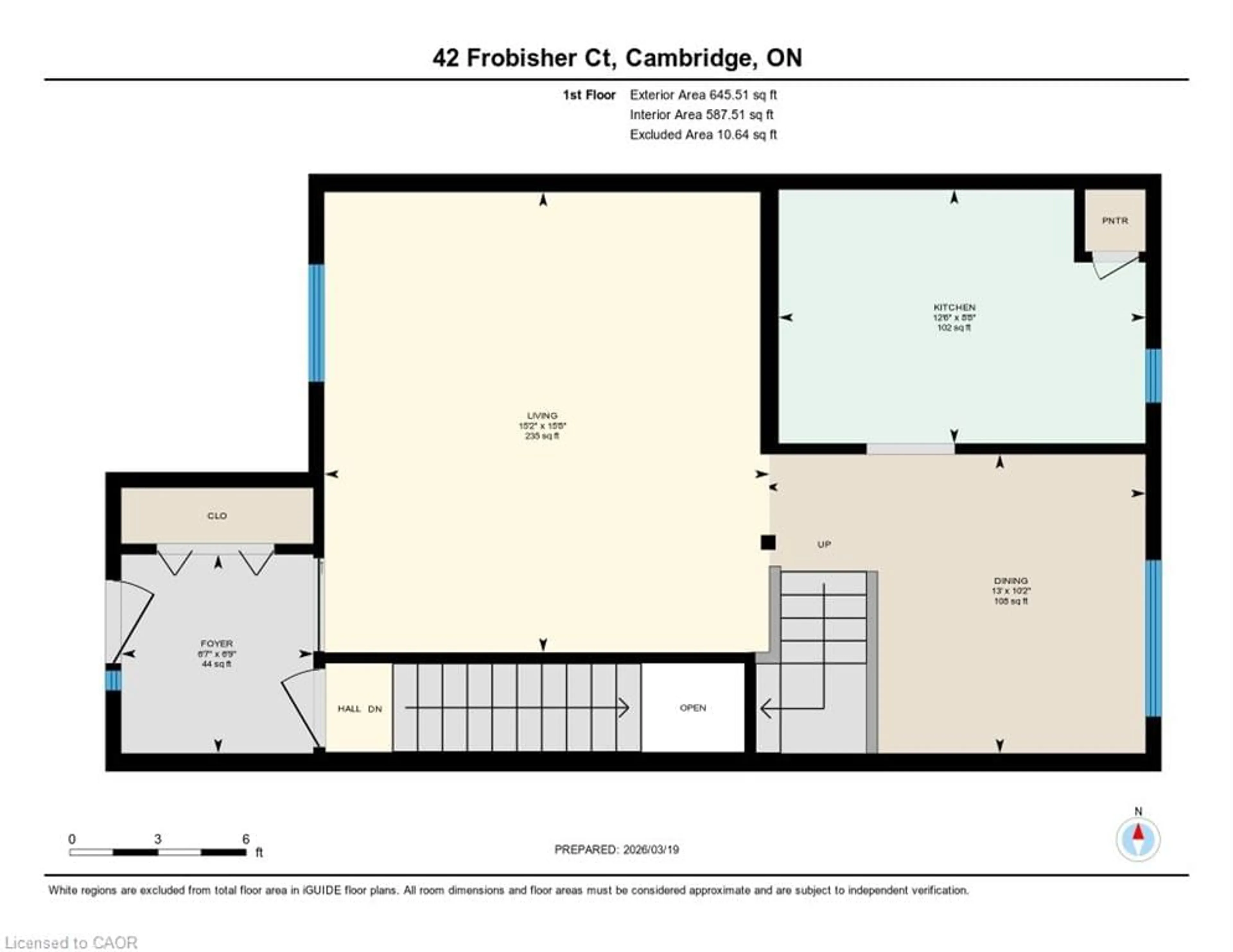 Floor plan for 42 Frobisher Crt, Cambridge Ontario N1R 6Z5