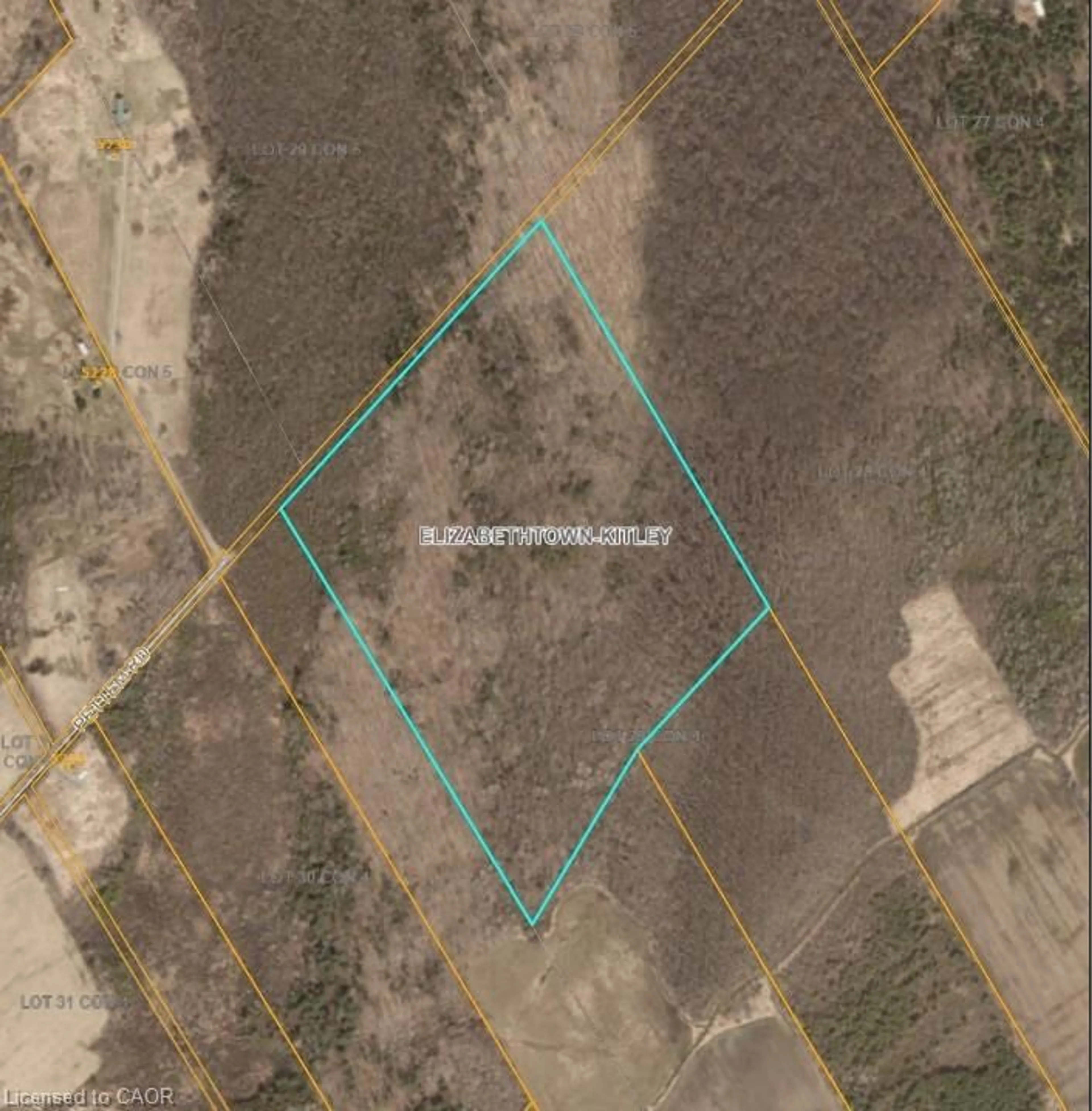 Picture of a map for PT LT 29 Con 4, Elizabethtown Ontario K0E 1M0