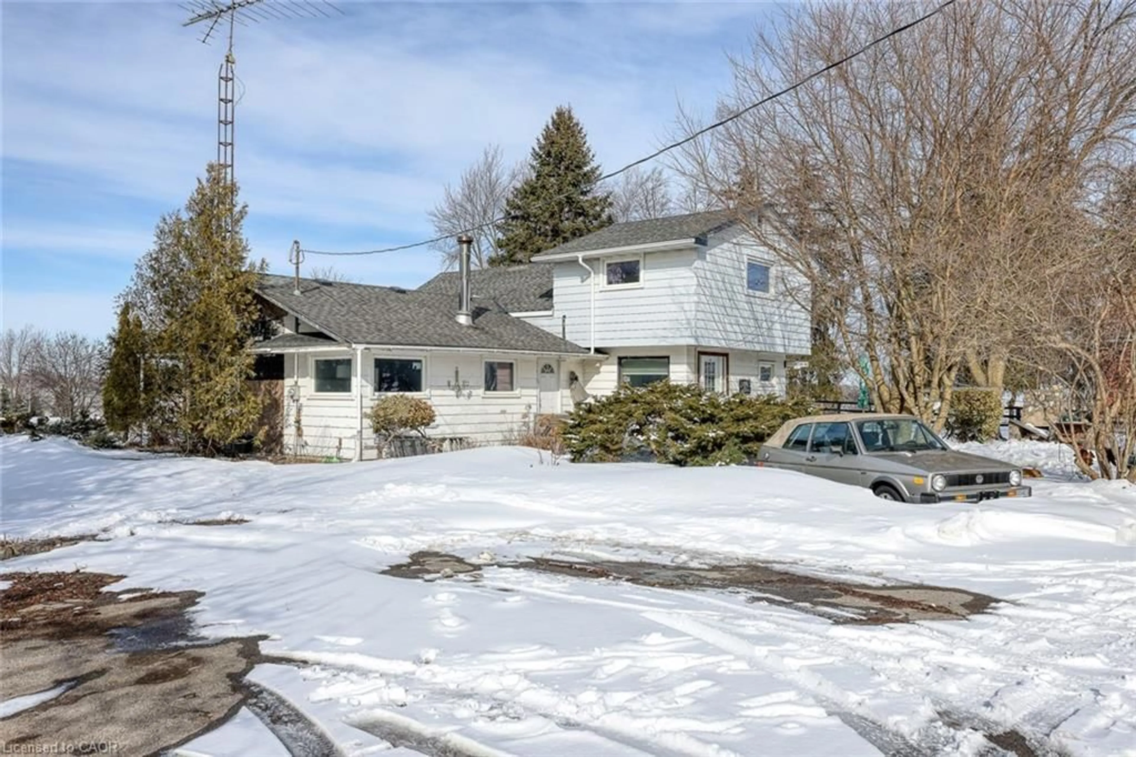 A pic from outside/outdoor area/front of a property/back of a property/a pic from drone, street for 384810 Salford Rd Rd, Burgessville Ontario N0J 1C0