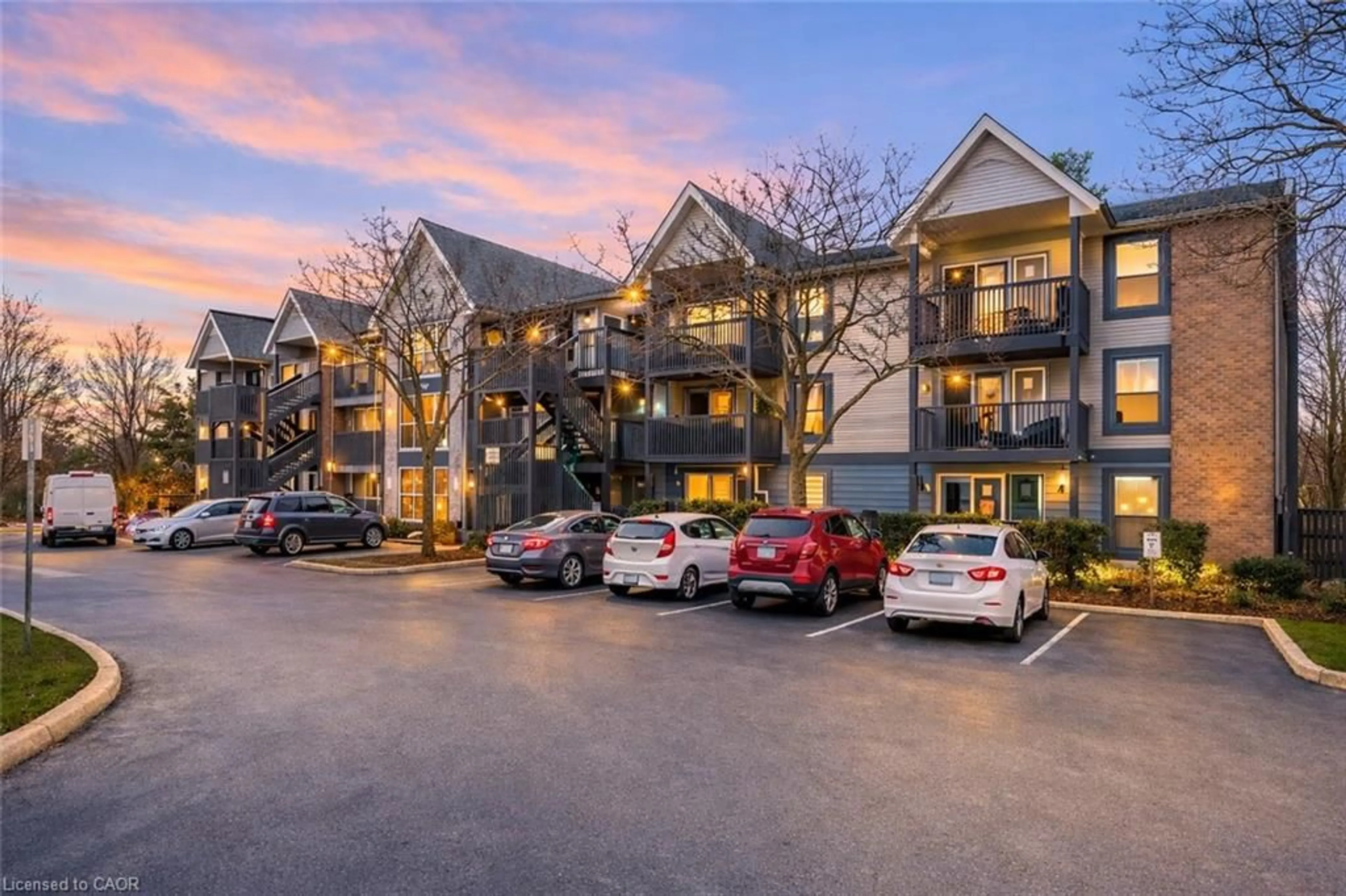 A pic from outside/outdoor area/front of a property/back of a property/a pic from drone, mountain view for 2030 Cleaver Ave #222, Burlington Ontario L7M 4C3