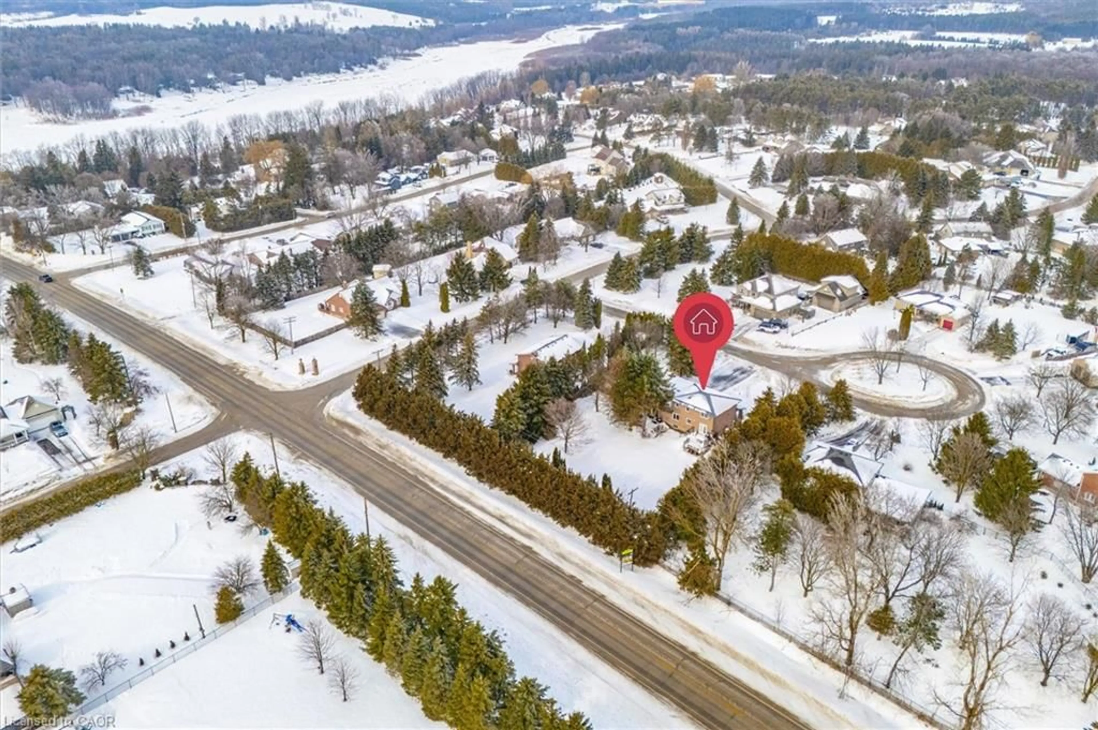 A pic from outside/outdoor area/front of a property/back of a property/a pic from drone, street for 4 Sargent Blvd, Belwood Ontario N0B 1J0